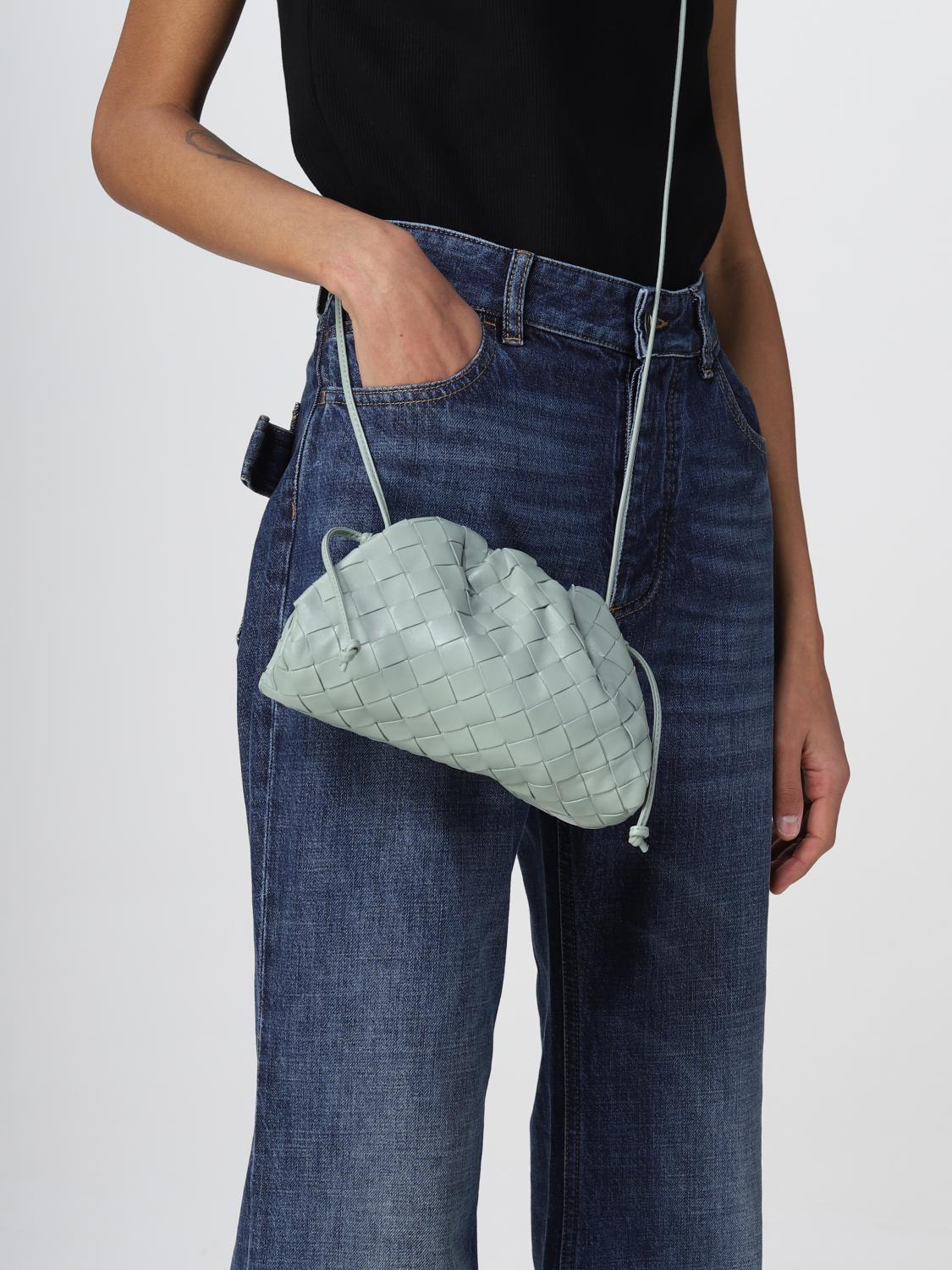 BOTTEGA VENETA POCHETTE: Mini sac à main femme Bottega Veneta, Vert Sauge - Img 2