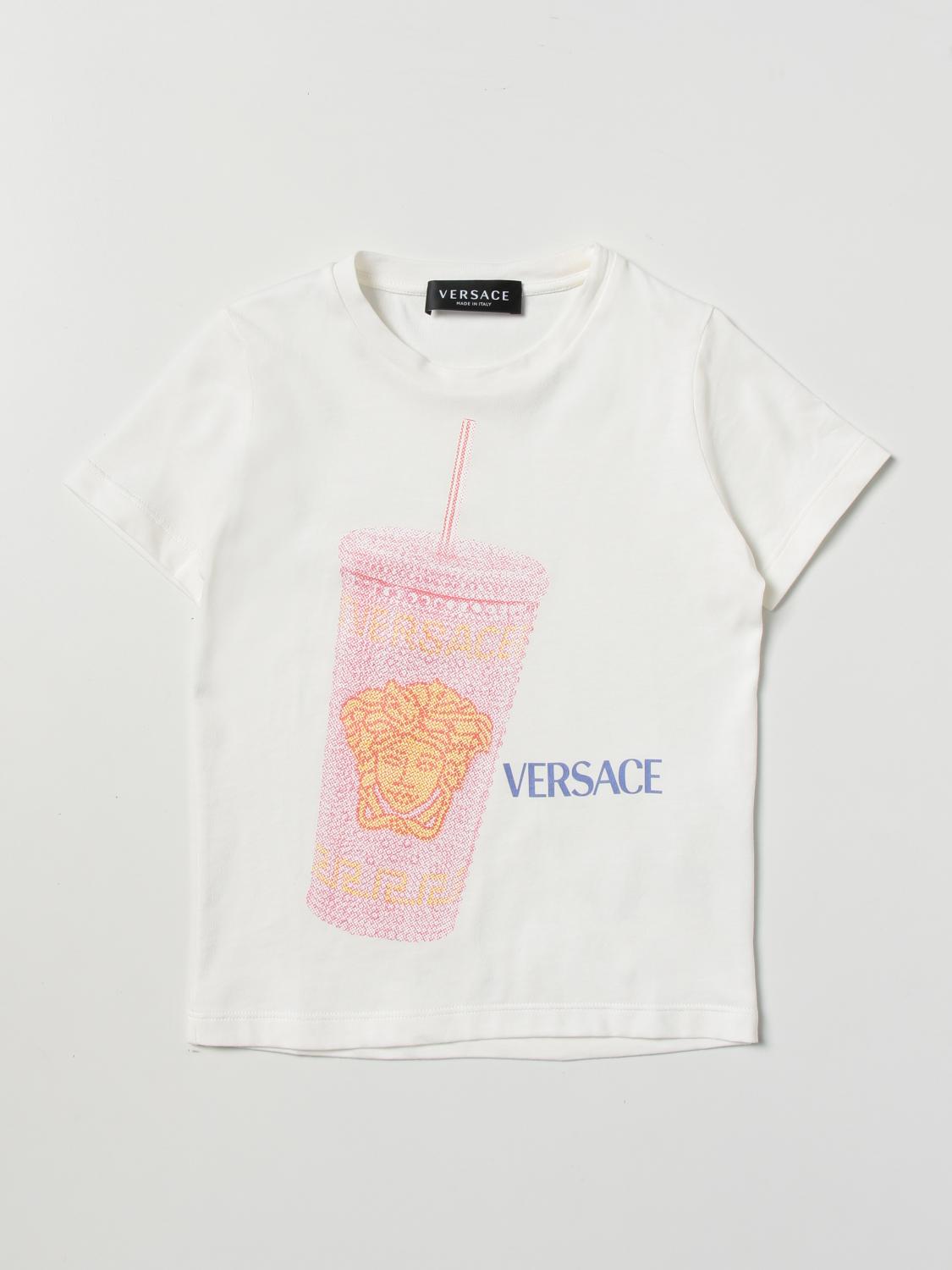 VERSACE CAMISETA: Camisetas niños Versace Young, Blanco - Img 1