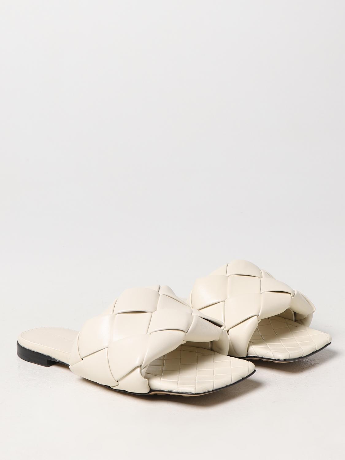 BOTTEGA VENETA FLACHE SANDALEN: Schuhe damen Bottega Veneta, Weiß - Img 2