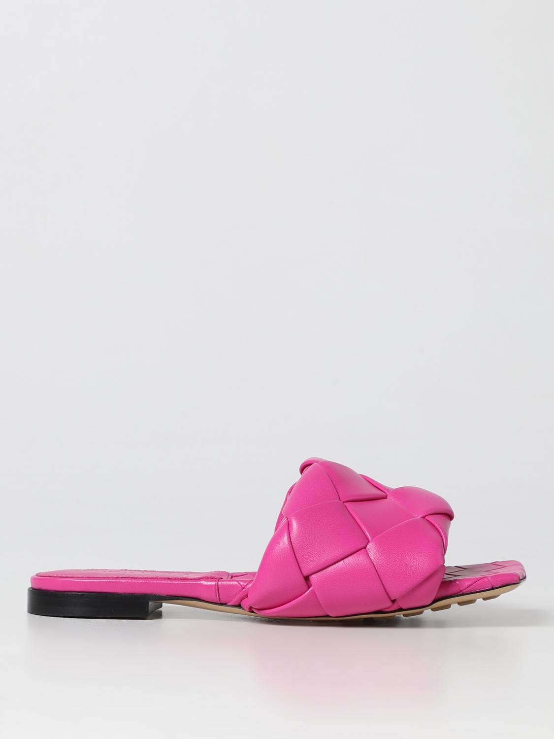 BOTTEGA VENETA SANDALIAS PLANAS: Zapatos mujer Bottega Veneta, Fucsia - Img 1