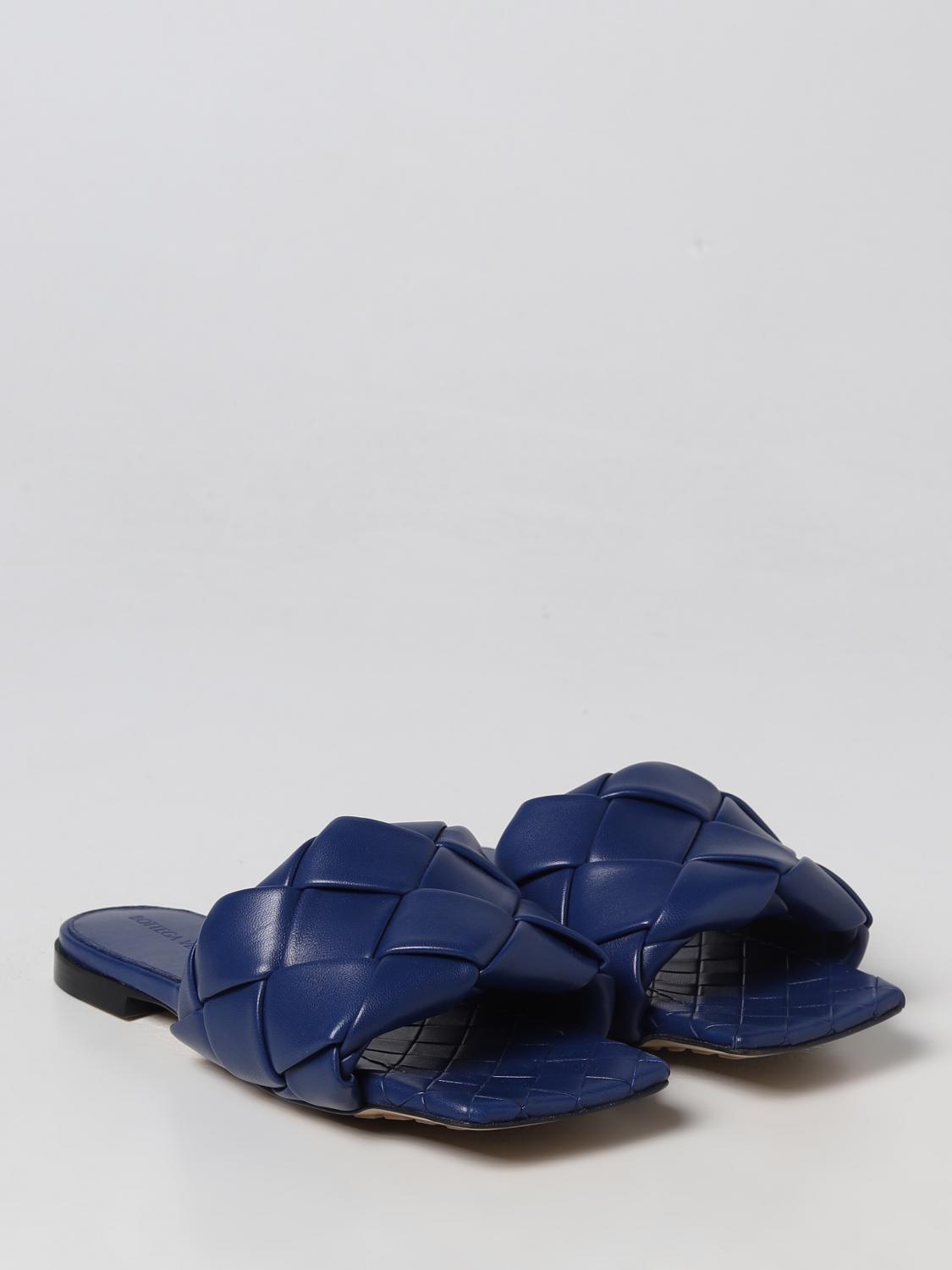 BOTTEGA VENETA SANDALES PLATES: Chaussures femme Bottega Veneta, Bleu - Img 2