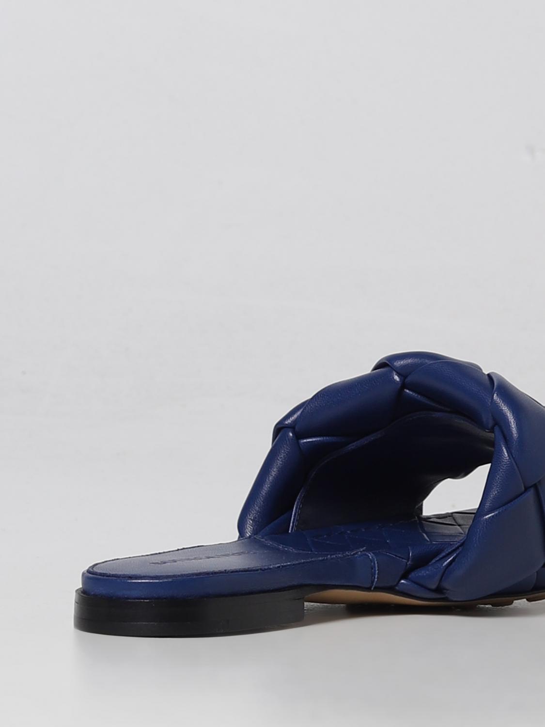 BOTTEGA VENETA SANDALES PLATES: Chaussures femme Bottega Veneta, Bleu - Img 3