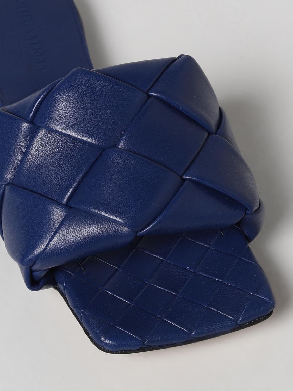 BOTTEGA VENETA SANDALES PLATES: Chaussures femme Bottega Veneta, Bleu - Img 4