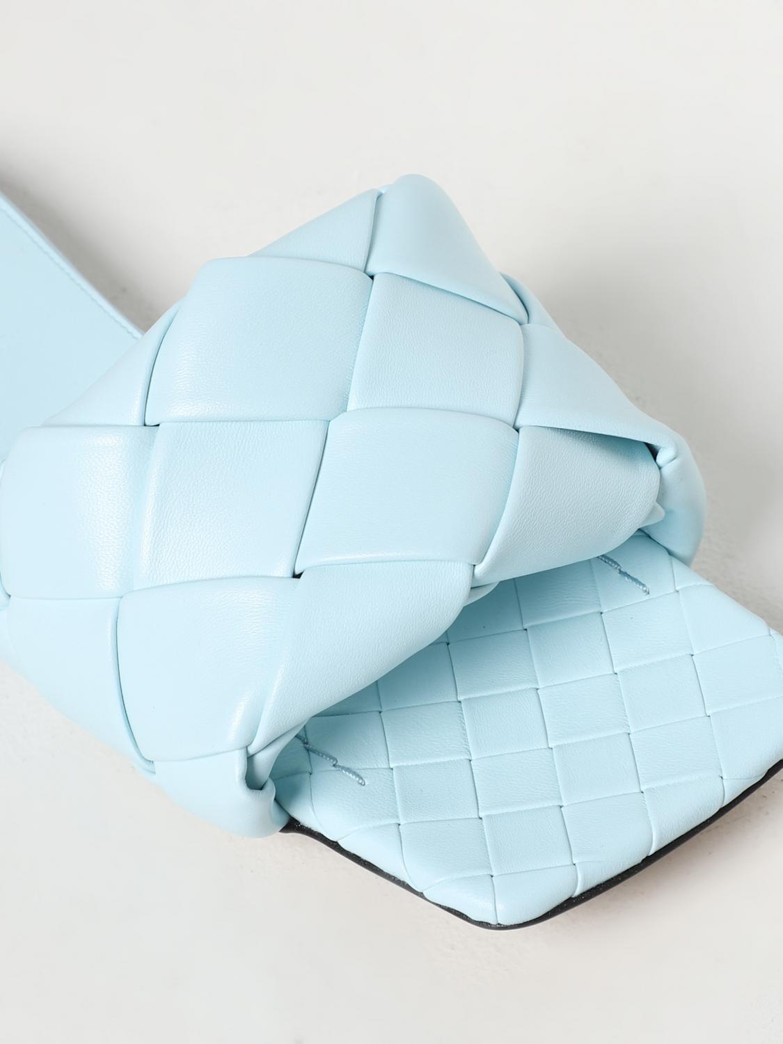 BOTTEGA VENETA SANDALIAS PLANAS: Zapatos mujer Bottega Veneta, Celeste - Img 4
