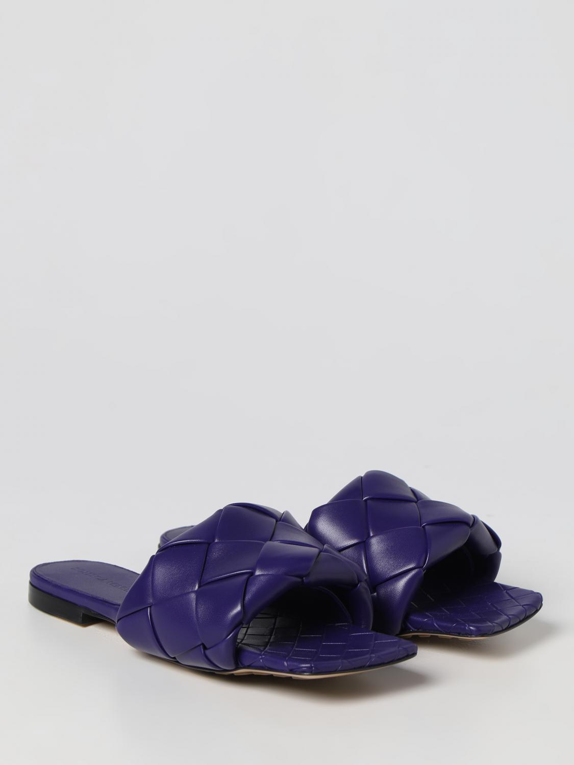 BOTTEGA VENETA FLAT SANDALS: Shoes woman Bottega Veneta, Violet - Img 2