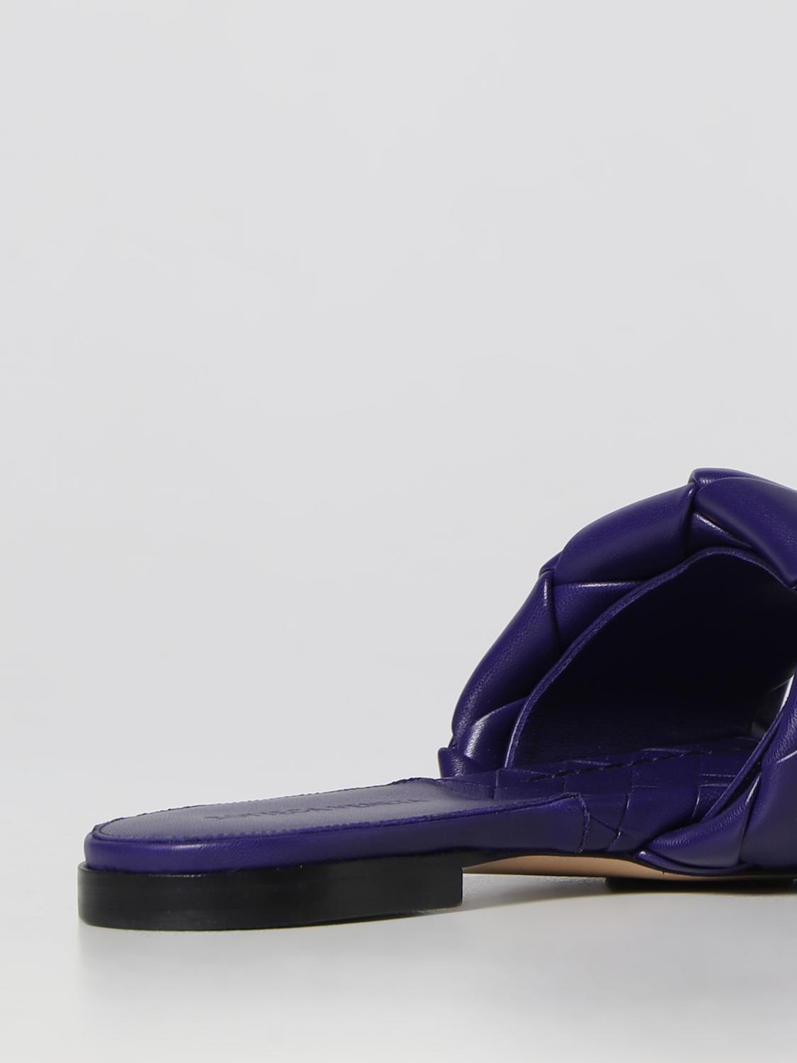 BOTTEGA VENETA FLAT SANDALS: Shoes woman Bottega Veneta, Violet - Img 3