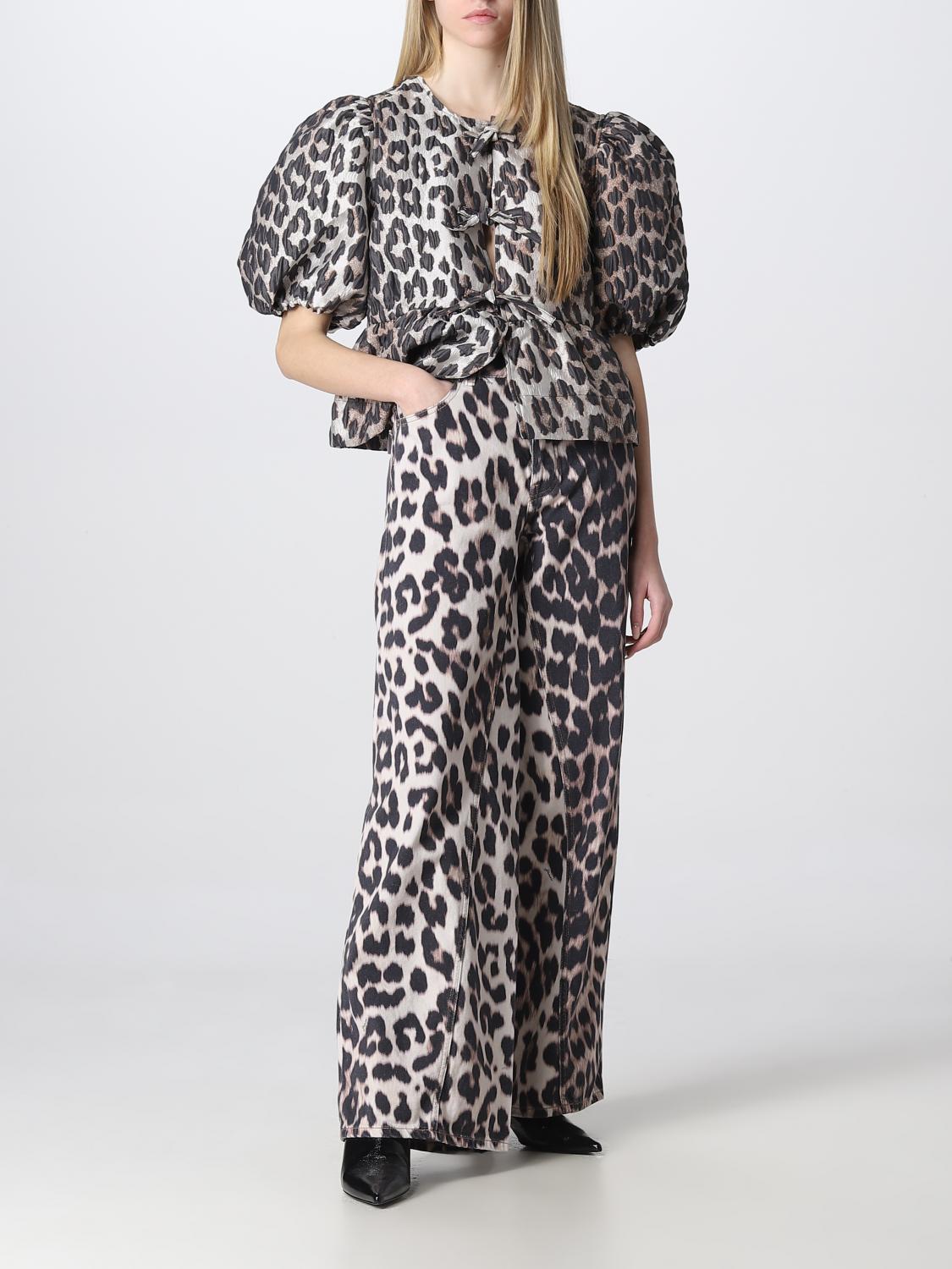 GANNI TOP: Ganni top in recycled fabric, Multicolor - Img 2