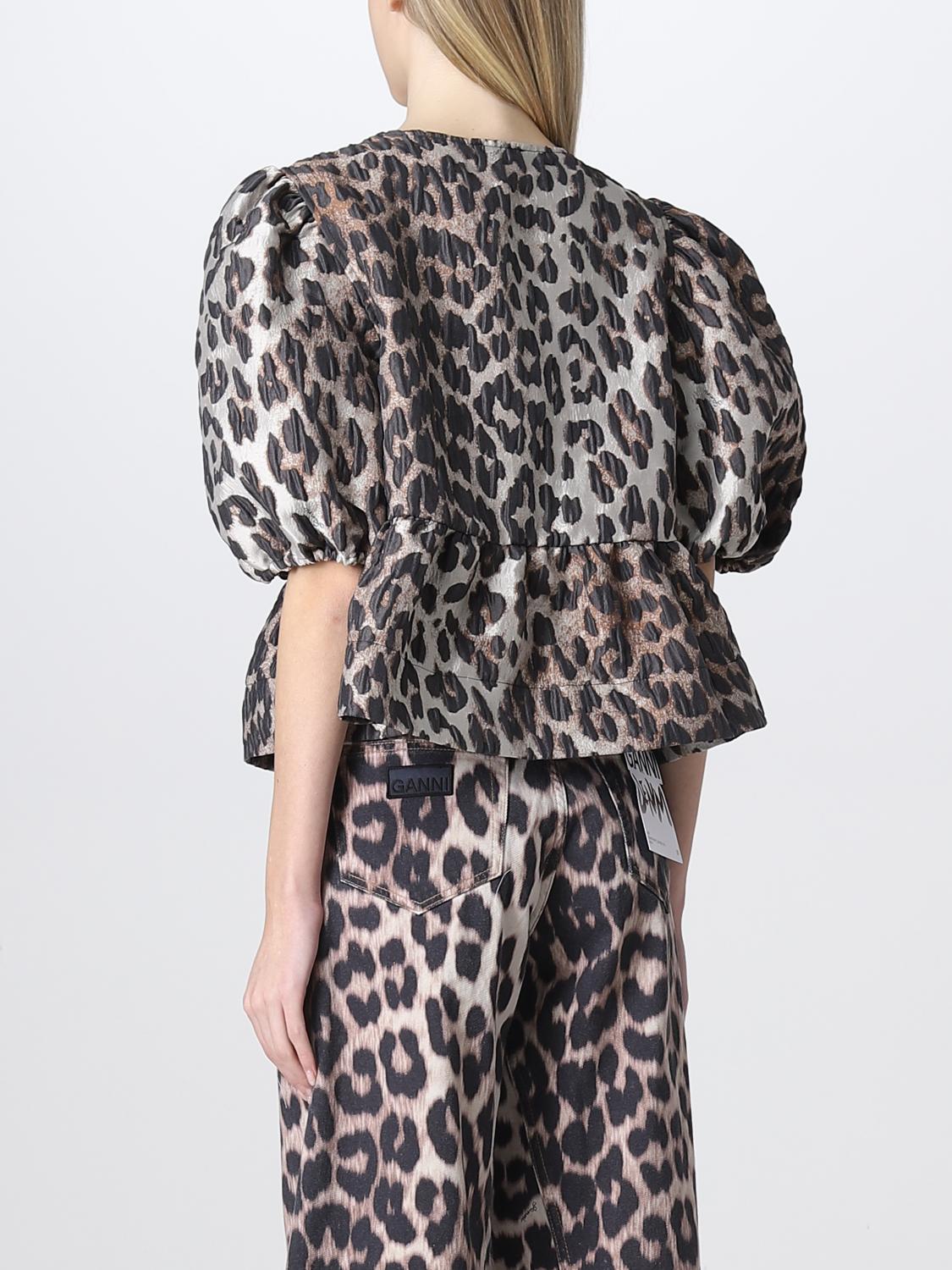 GANNI TOP: Ganni top in recycled fabric, Multicolor - Img 3