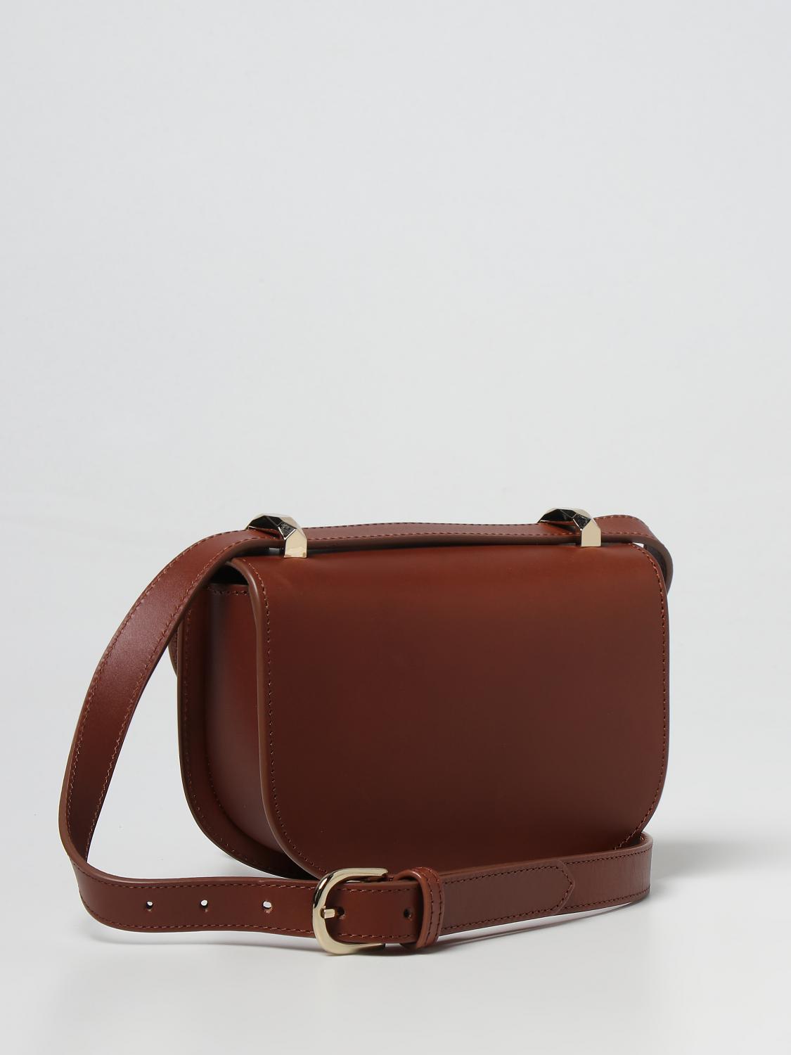 A.P.C. BORSA MINI: Borsa A.P.C. in pelle liscia, Cuoio - Img 2