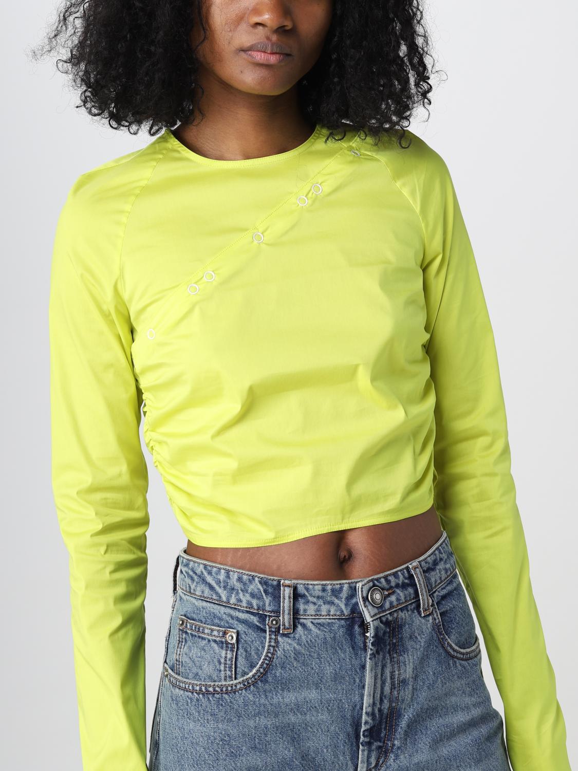 GANNI PULL: Pull femme Ganni, Jaune - Img 4