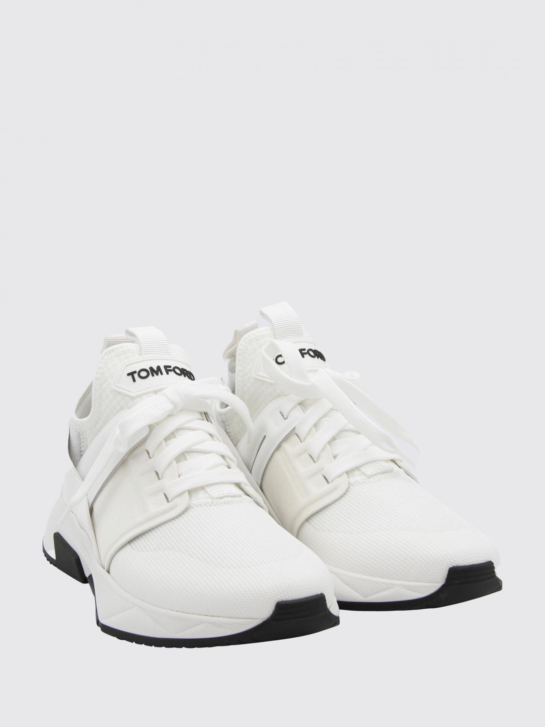 TOM FORD BASKETS: Baskets homme Tom Ford, Blanc 1 - Img 2