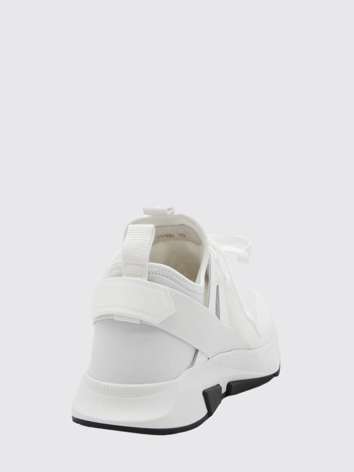 TOM FORD BASKETS: Baskets homme Tom Ford, Blanc 1 - Img 3