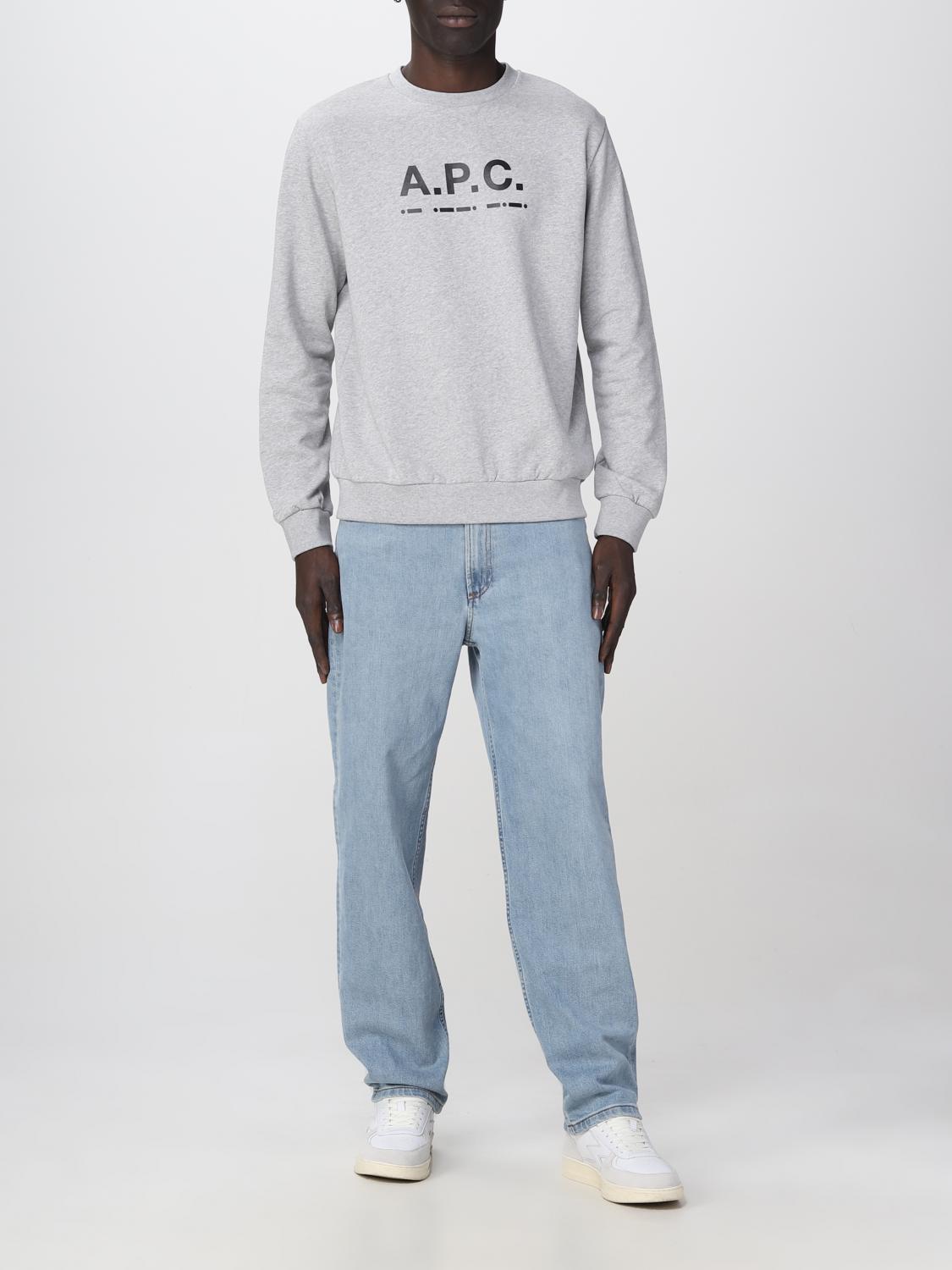 A.P.C. FELPA: Felpa A.P.C. in jersey, Grigio - Img 2