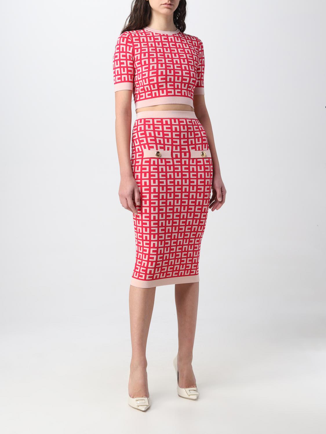 ELISABETTA FRANCHI FALDA: Falda mujer Elisabetta Franchi, Fucsia - Img 2