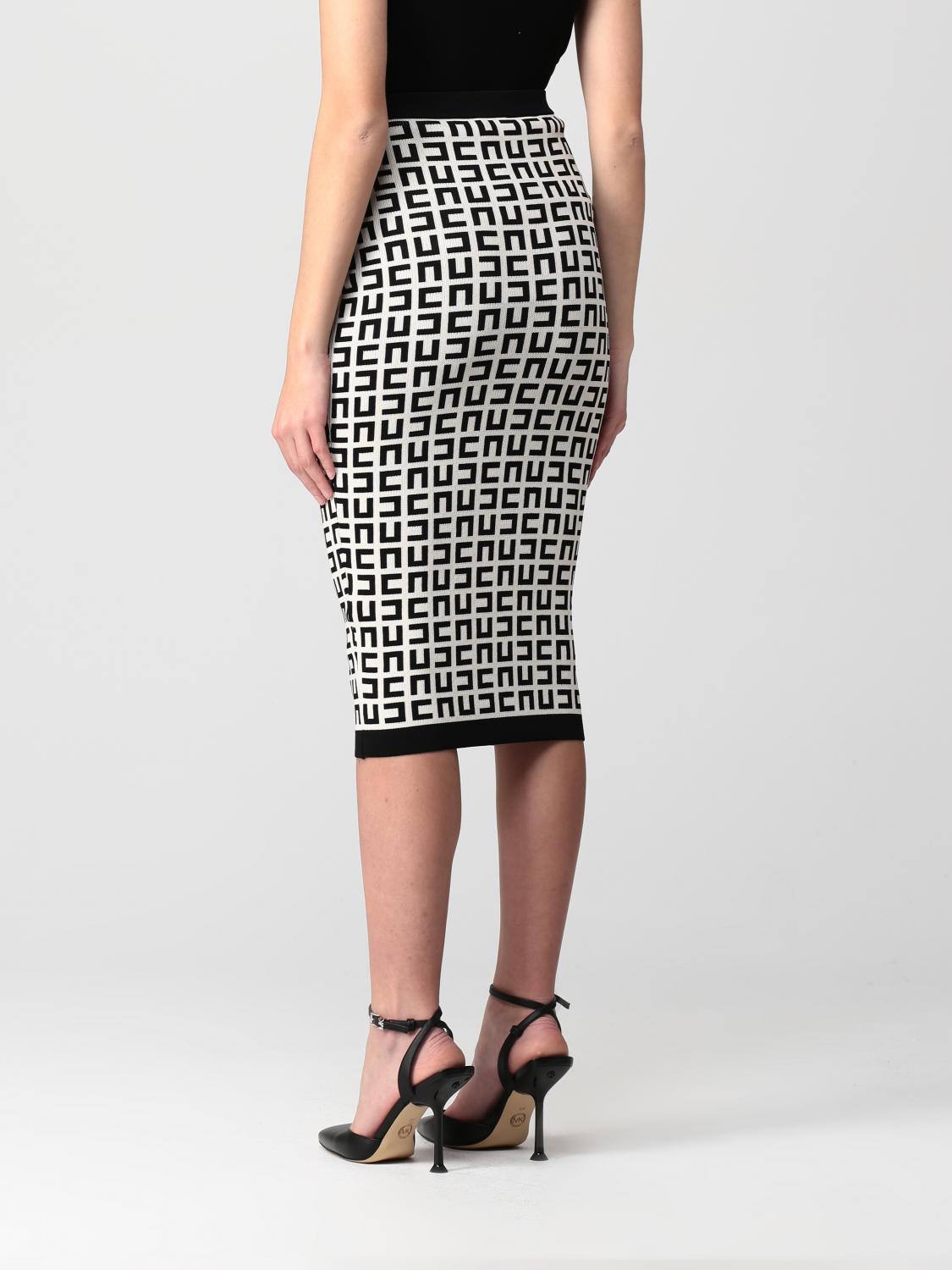 ELISABETTA FRANCHI FALDA: Falda mujer Elisabetta Franchi, Crema - Img 2