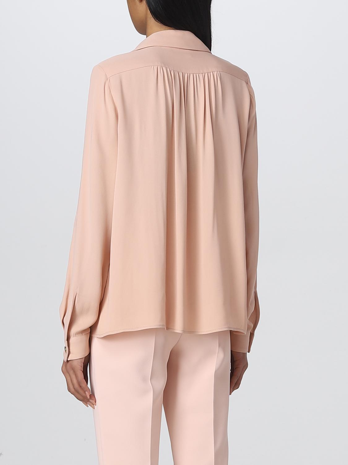 ELISABETTA FRANCHI CAMICIA: Camicia Elisabetta Franchi in georgette, Rosa - Img 3