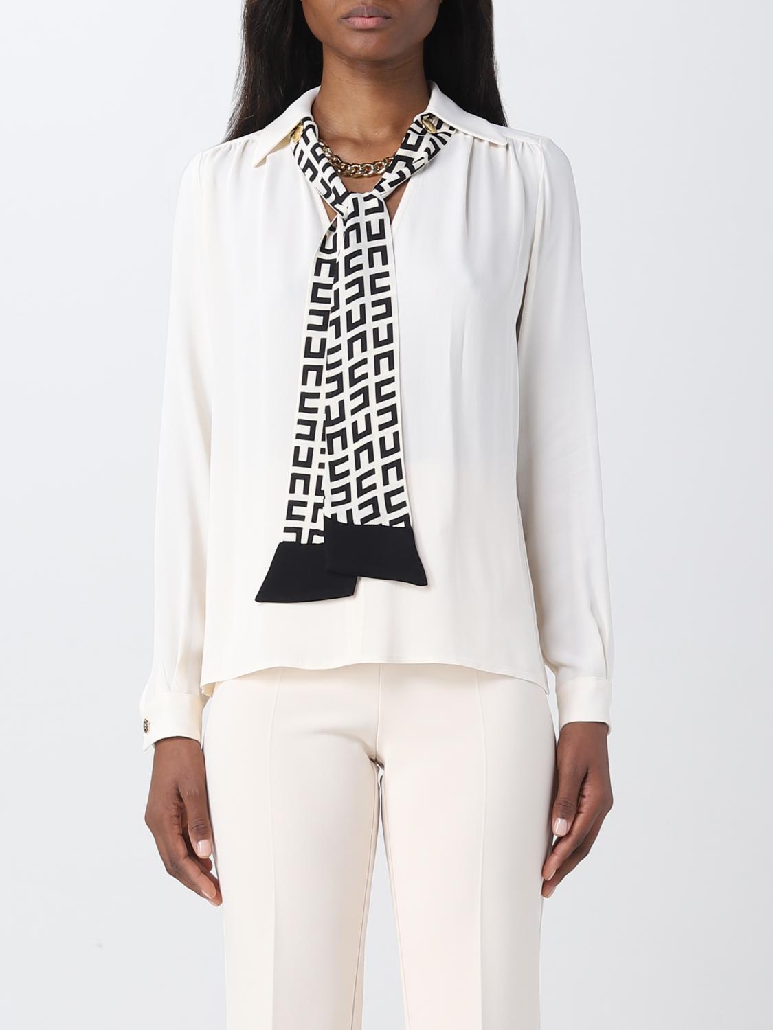 ELISABETTA FRANCHI CAMISA: Camisa mujer Elisabetta Franchi, Mantequilla - Img 1
