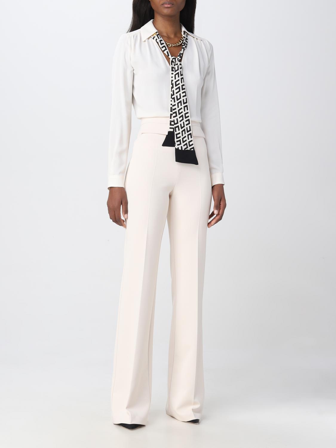 ELISABETTA FRANCHI CAMISA: Camisa mujer Elisabetta Franchi, Mantequilla - Img 2