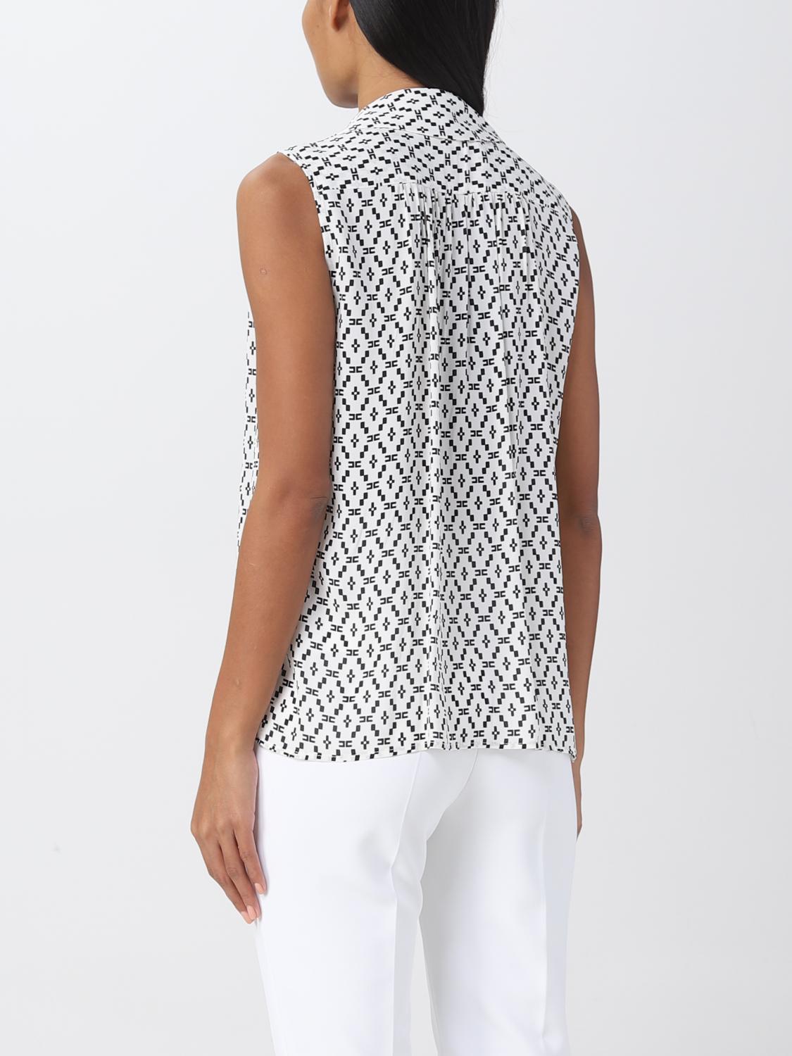 ELISABETTA FRANCHI TOP: Camisa mujer Elisabetta Franchi, Mantequilla - Img 2