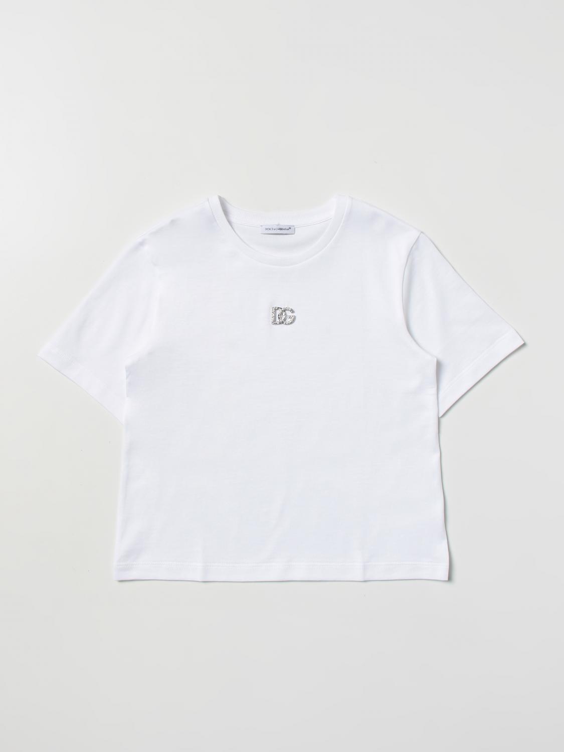 DOLCE & GABBANA ФУТБОЛКА: Футболка Детское Dolce & Gabbana, Белый - Img 1