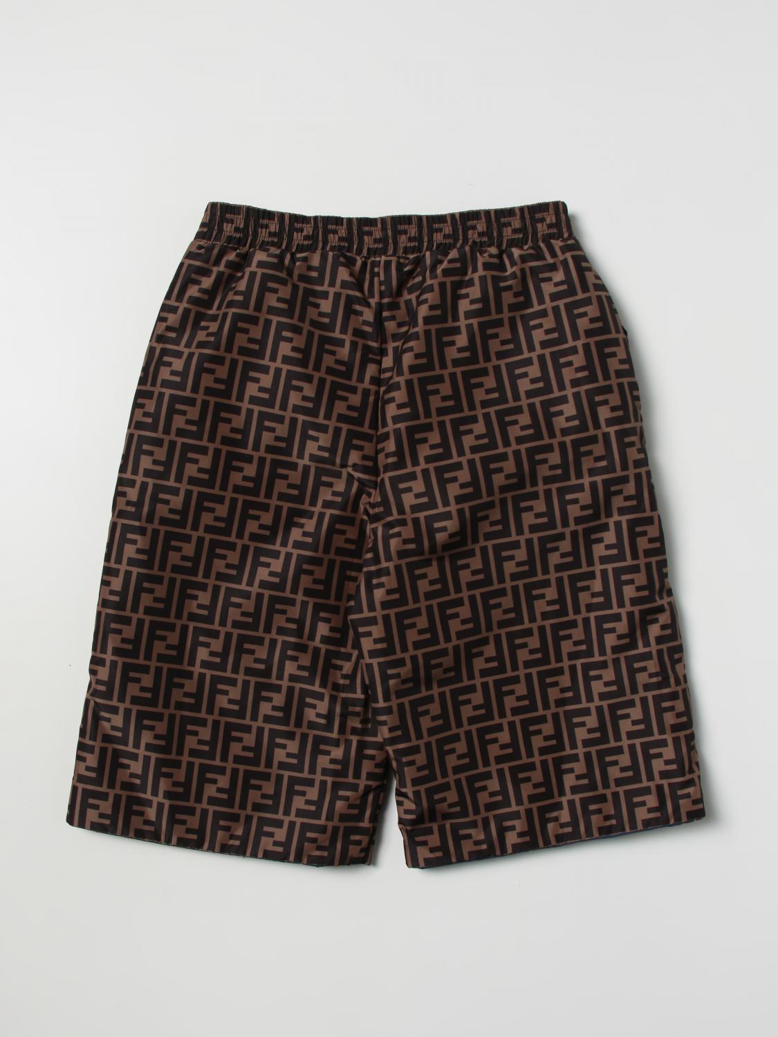 FENDI：ショートパンツ ボーイ Kids - ブルー | GIGLIO.COMオンライン