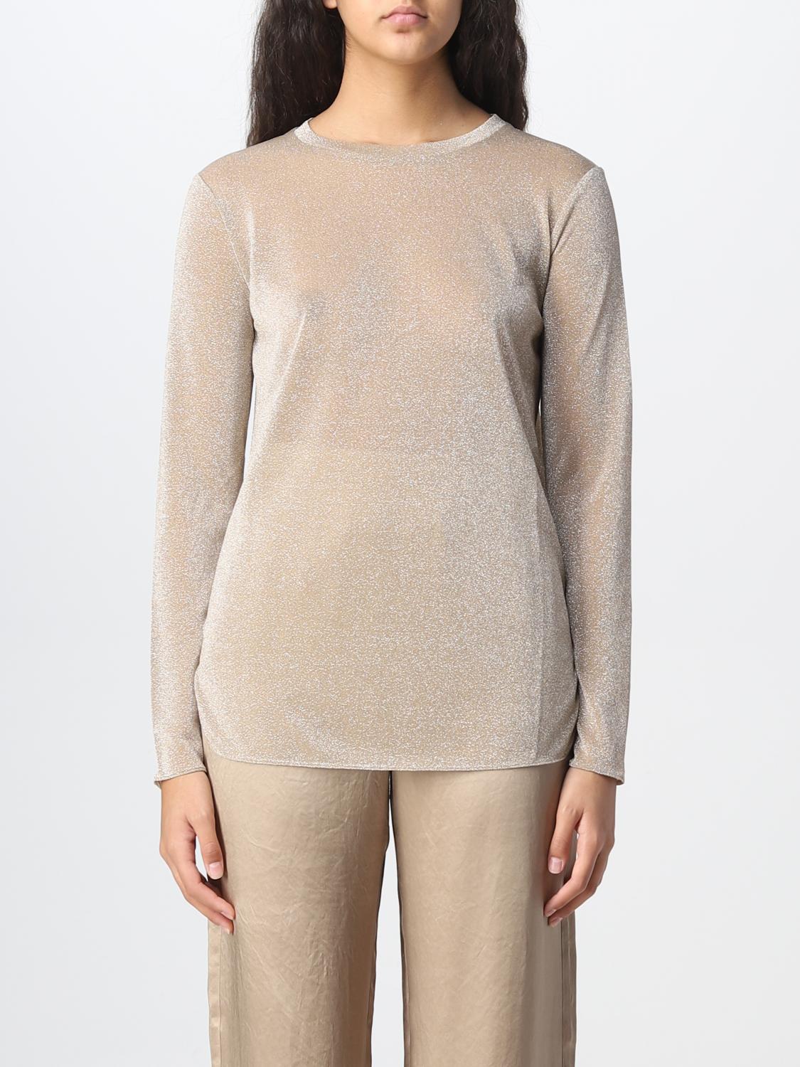 MAX MARA TOP: Blusa Max Mara in lurex, Oro - Img 1