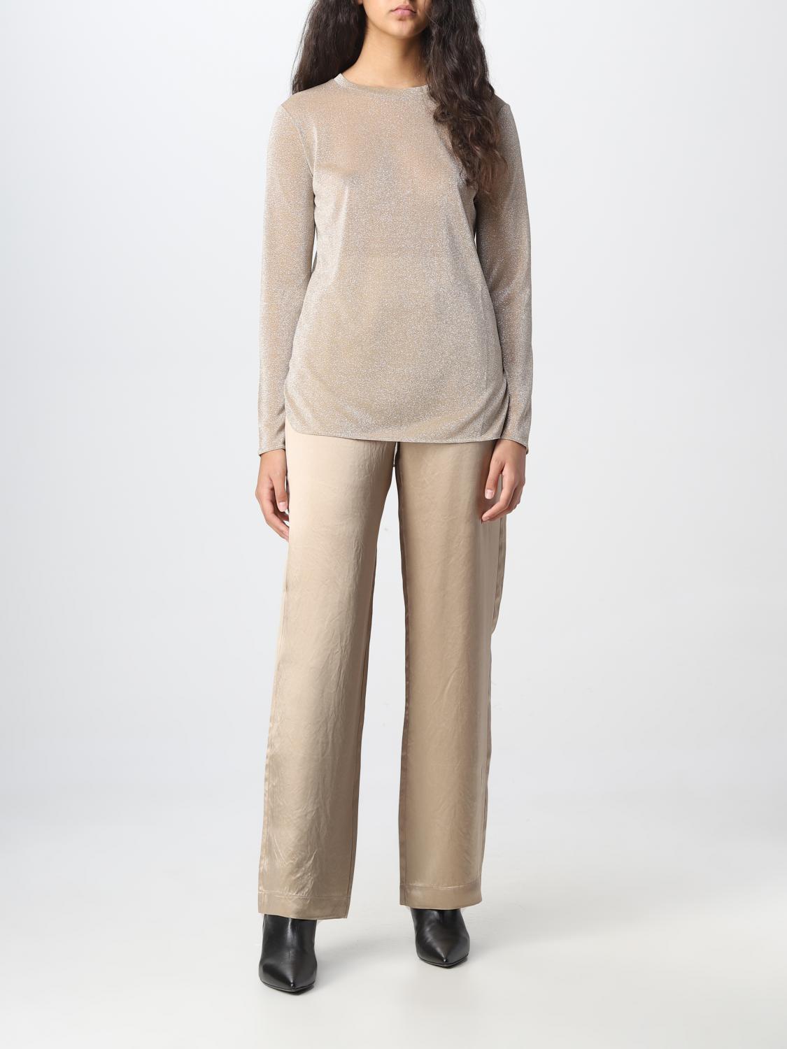 MAX MARA TOP: Blusa Max Mara in lurex, Oro - Img 2