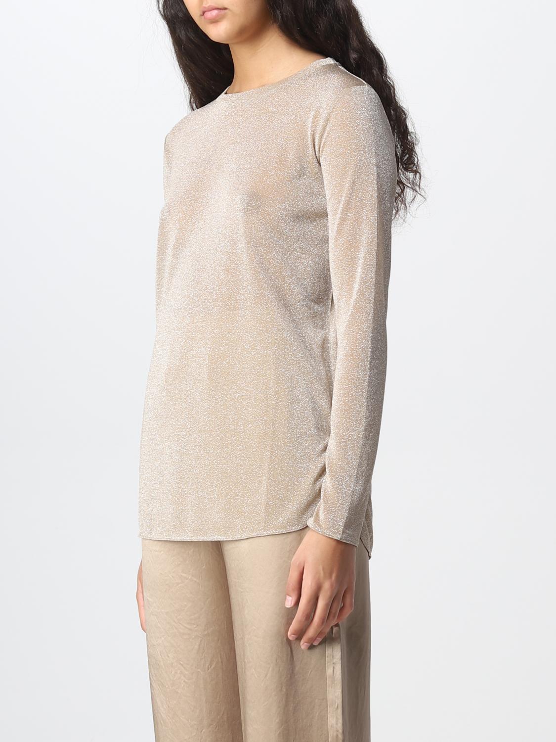 MAX MARA TOP: Blusa Max Mara in lurex, Oro - Img 4
