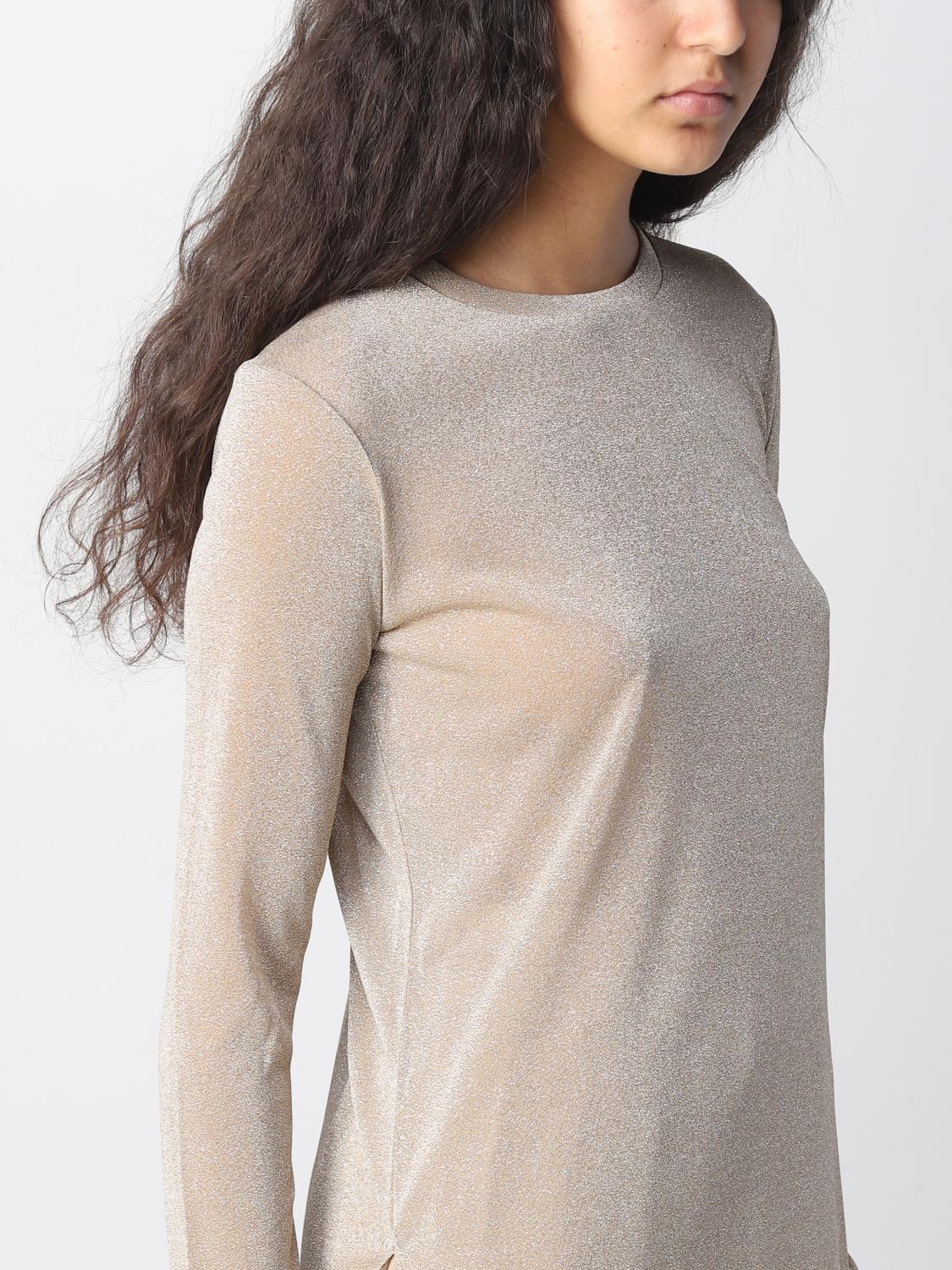 MAX MARA TOP: Blusa Max Mara in lurex, Oro - Img 5