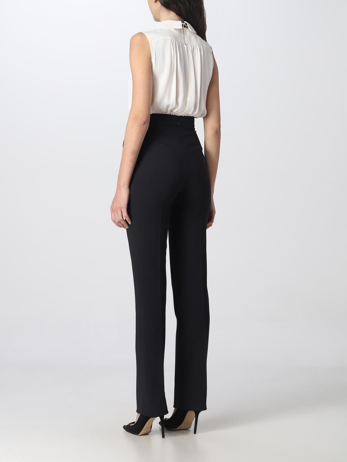 ELISABETTA FRANCHI JUMPSUIT: Jumpsuit damen Elisabetta Franchi, Schwarz - Img 2