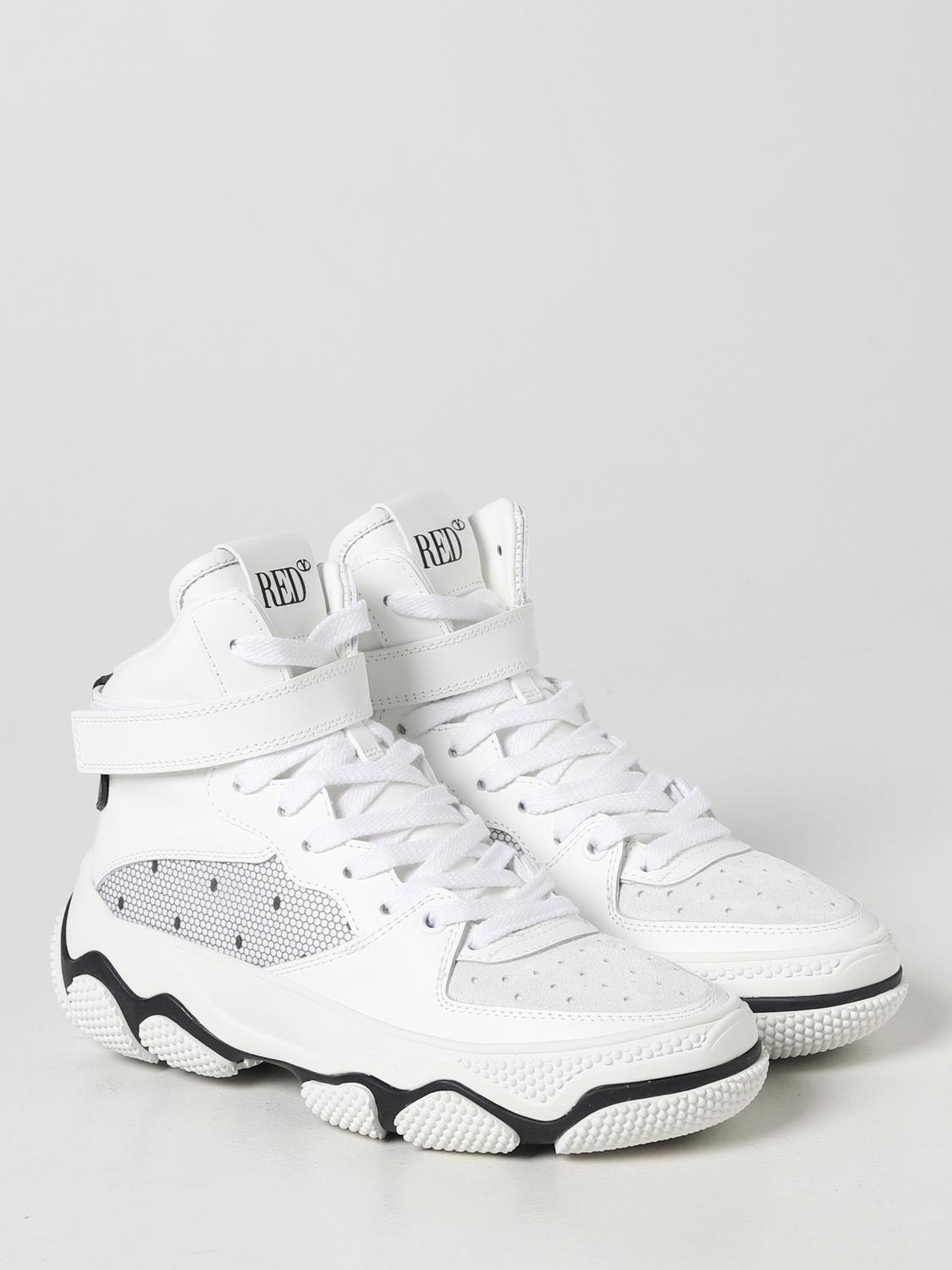 RED(V) BASKETS: Chaussures femme Red Valentino, Blanc - Img 2