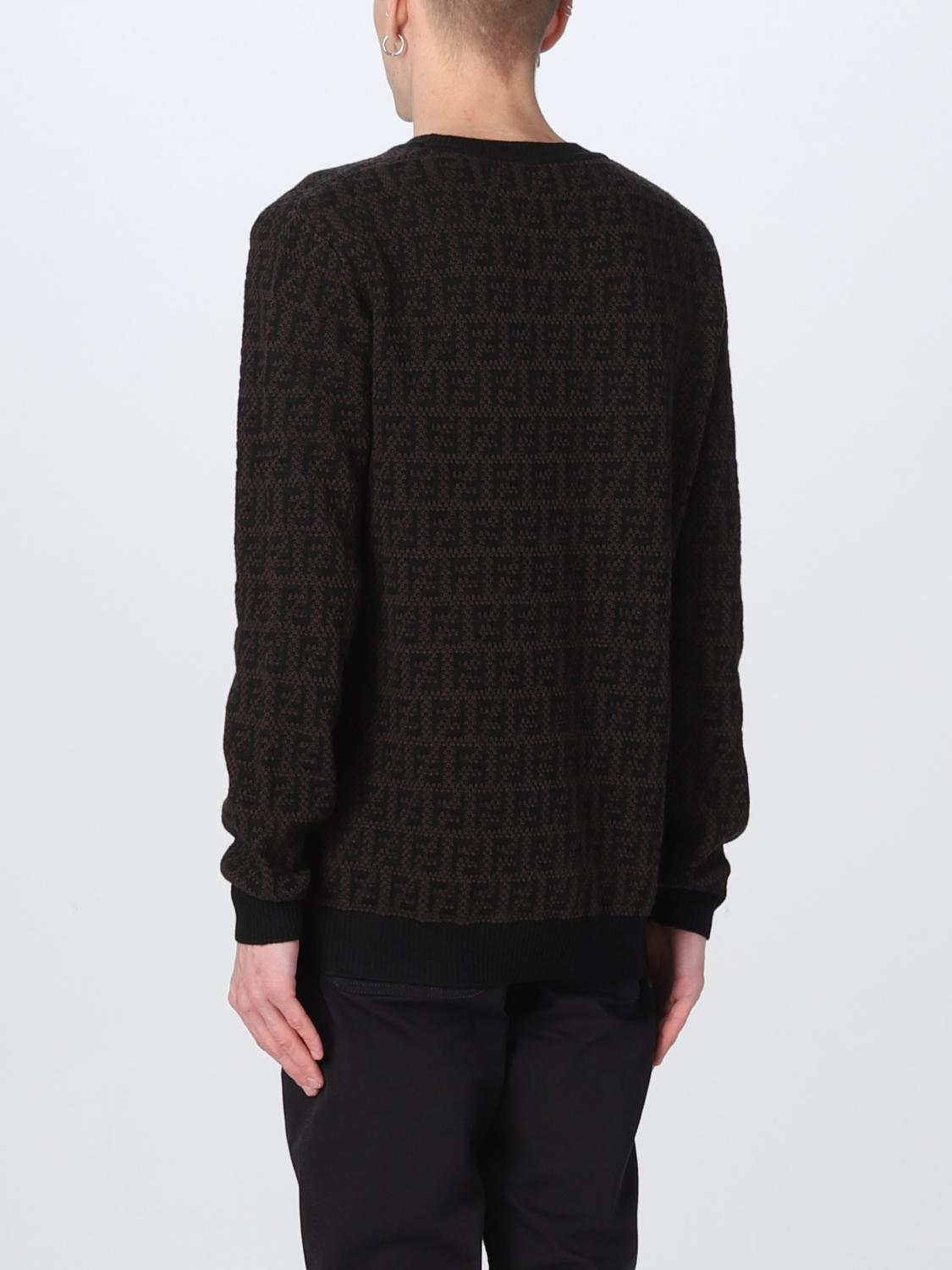 FENDI SWEATER: Fendi pullover in wool blend, Dark - Img 3