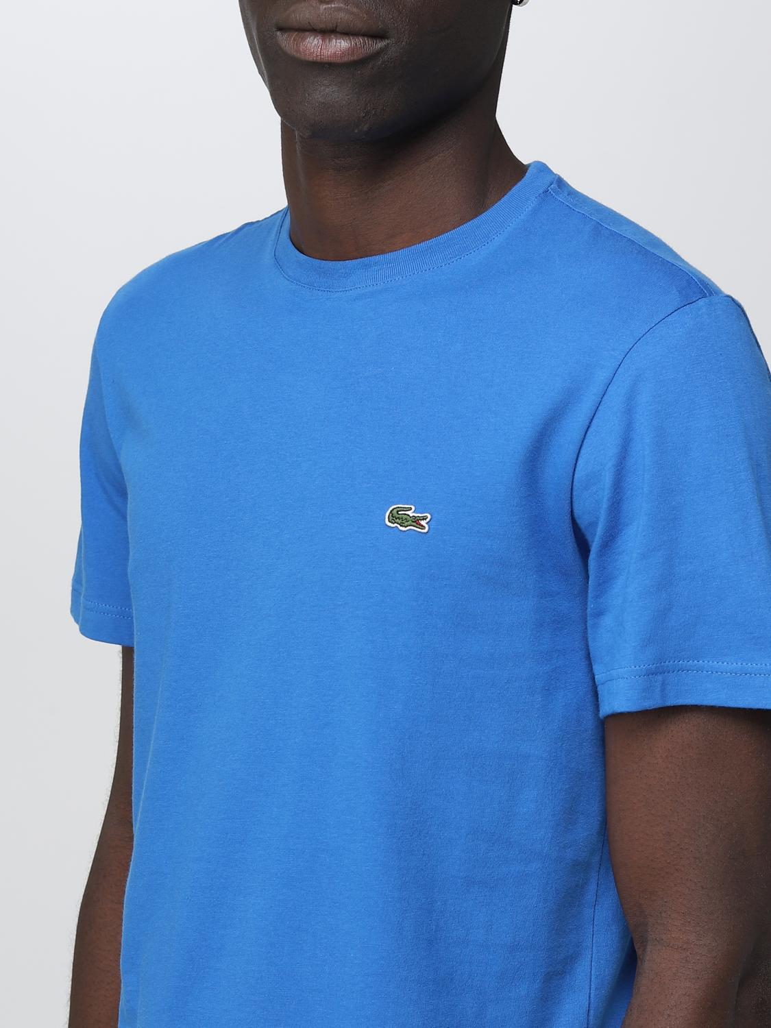 LACOSTE CAMISETA: Camiseta hombre Lacoste, Azul Claro - Img 3