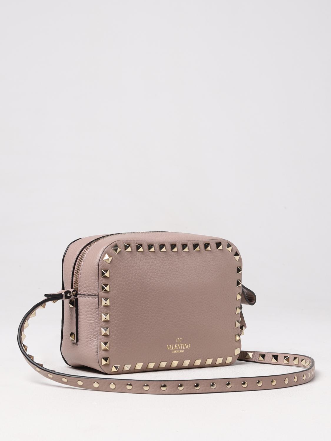 VALENTINO GARAVANI BORSA MINI: Borsa Rockstud Valentino Garavani in pelle, Cipria - Img 3