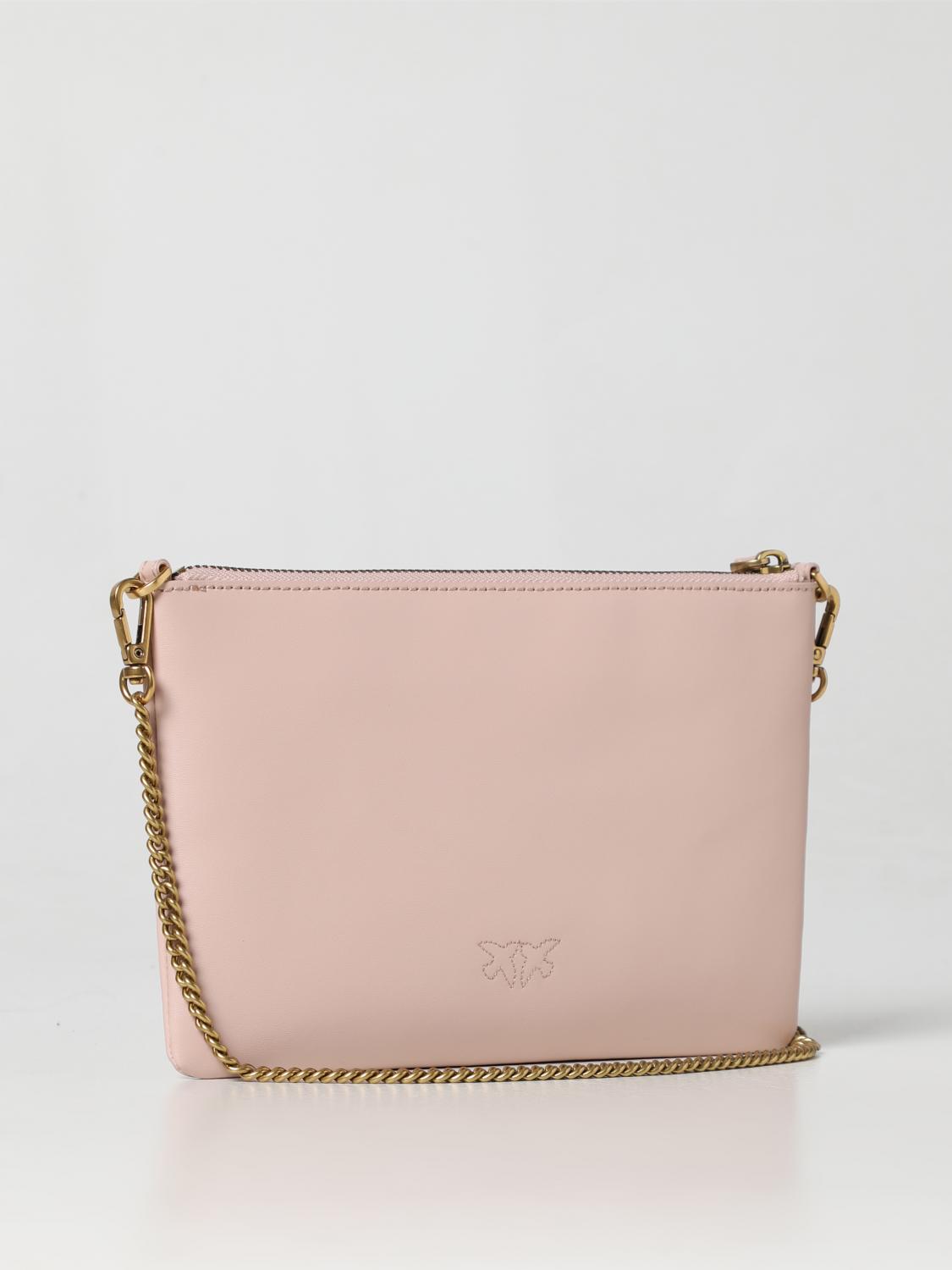 PINKO BORSA MINI: Clutch Pinko in pelle, Cipria - Img 2
