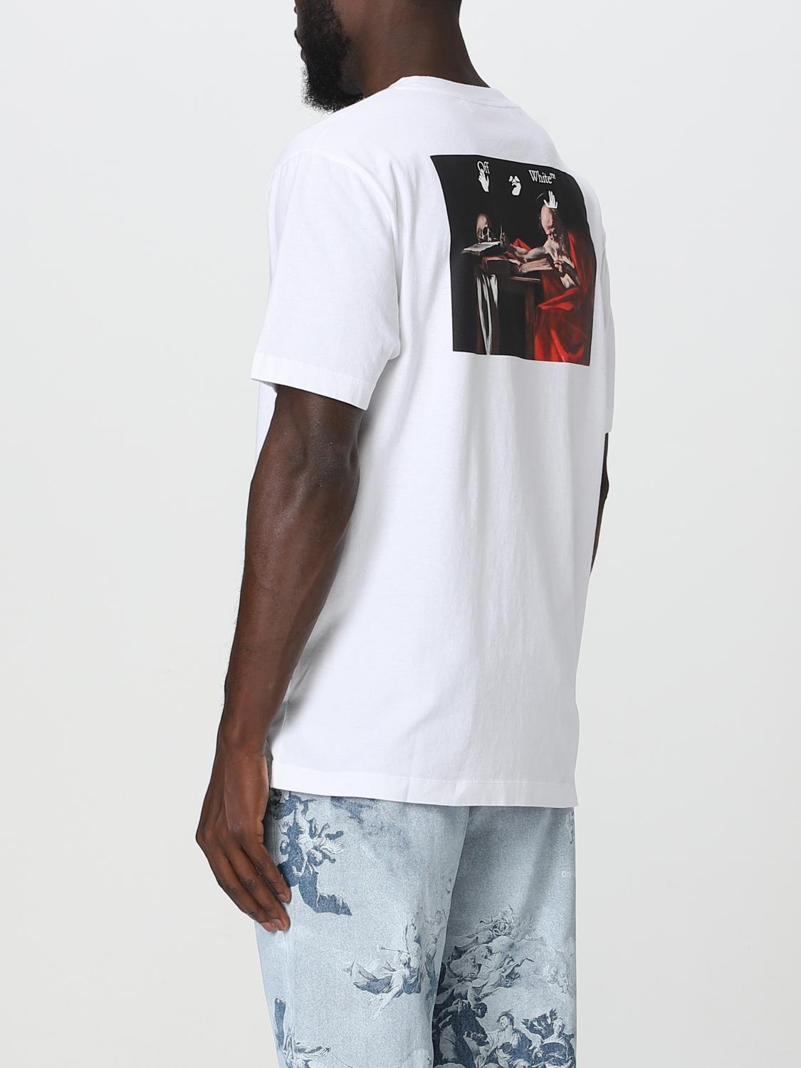 OFF-WHITE T-SHIRT: T-shirt Off-White con stampa pittorica, Bianco - Img 3
