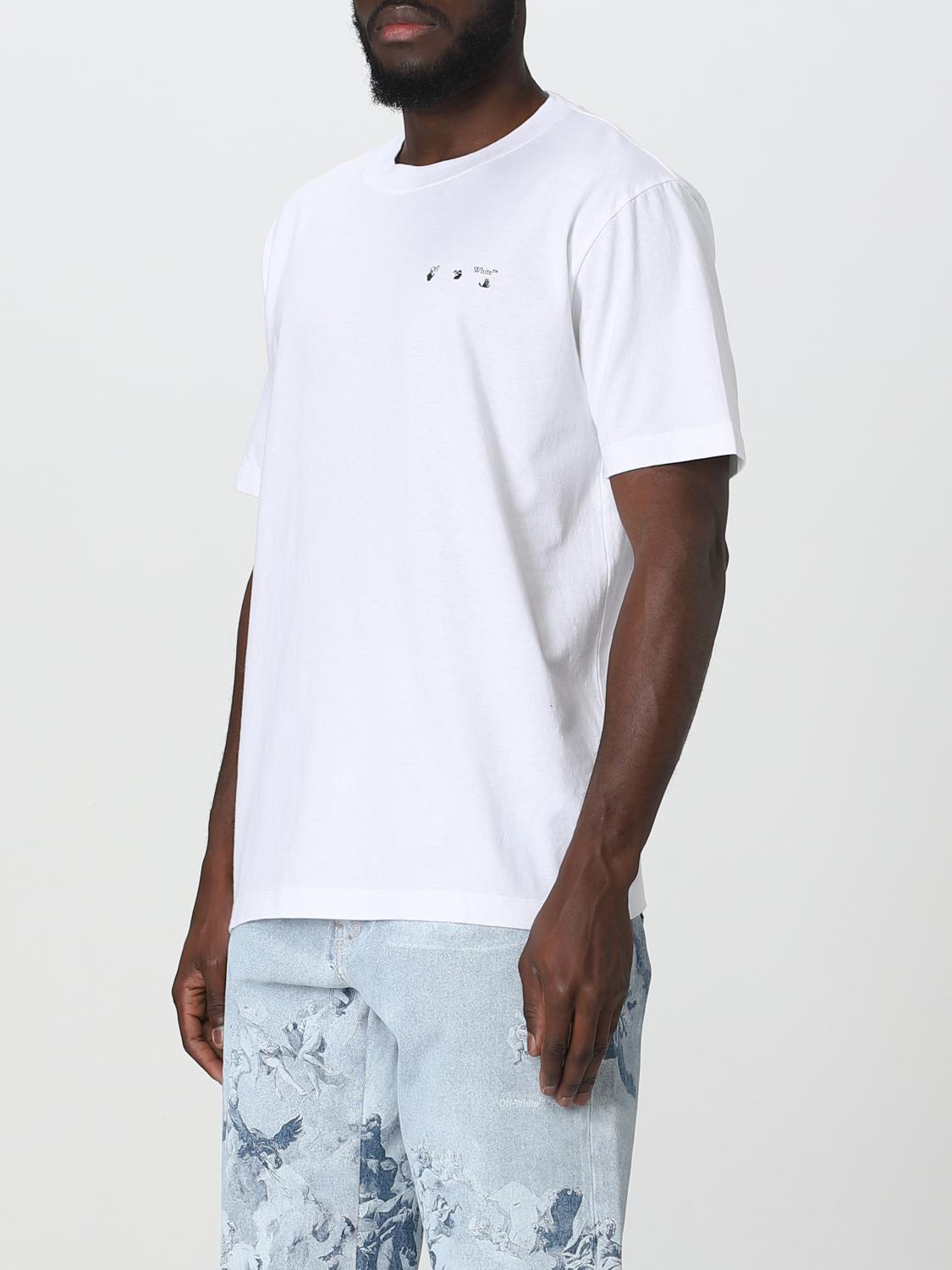 OFF-WHITE T-SHIRT: T-shirt Off-White con stampa pittorica, Bianco - Img 4