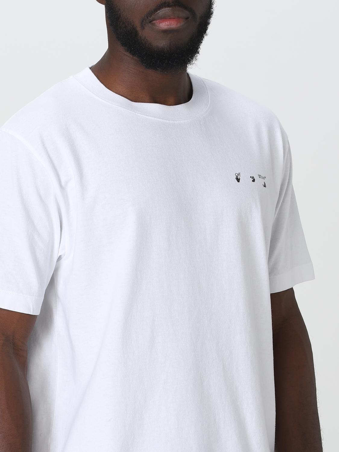 OFF-WHITE T-SHIRT: T-shirt Off-White con stampa pittorica, Bianco - Img 5