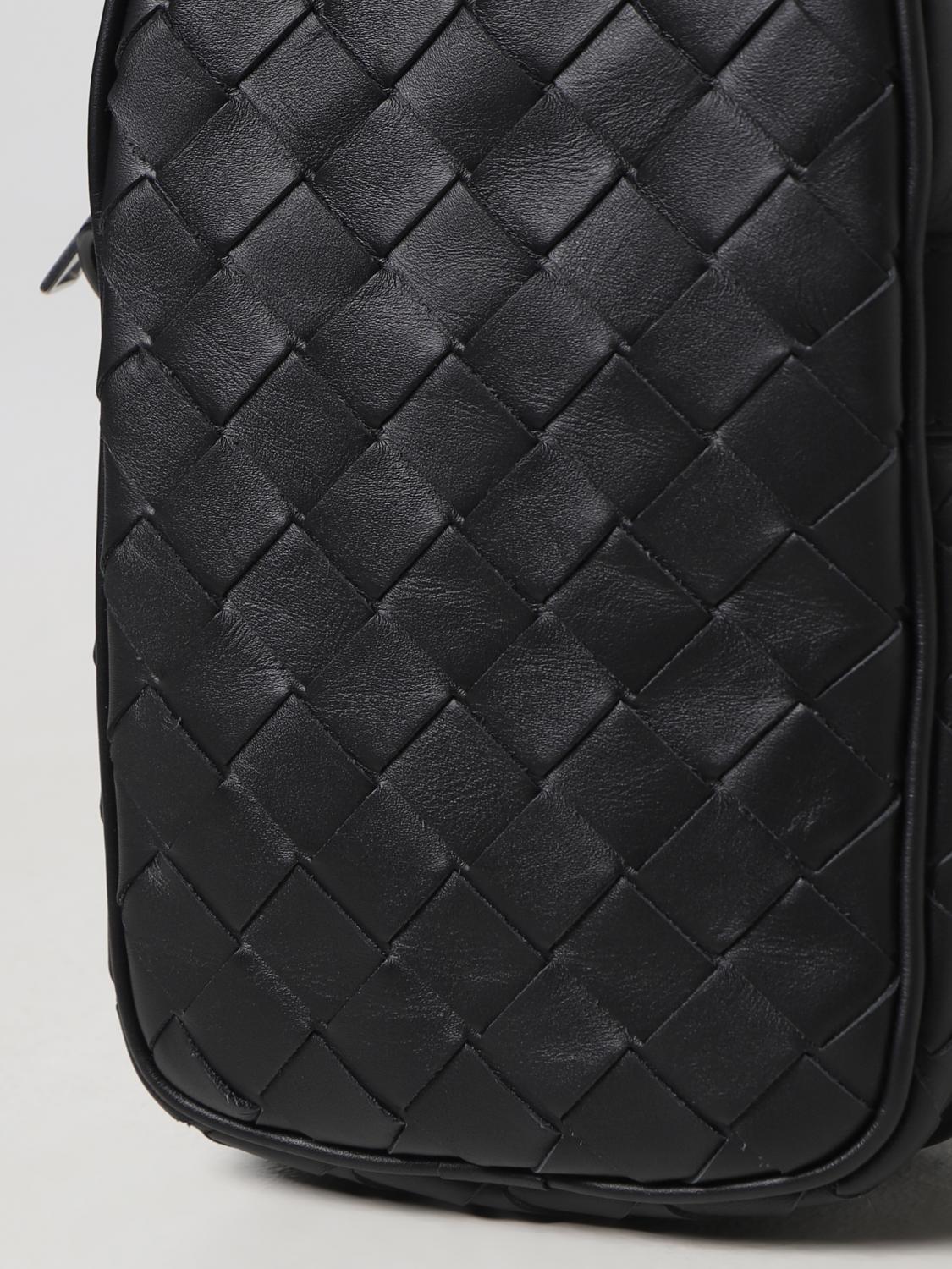 Bottega Veneta intrecciato leather smartphone case - Black