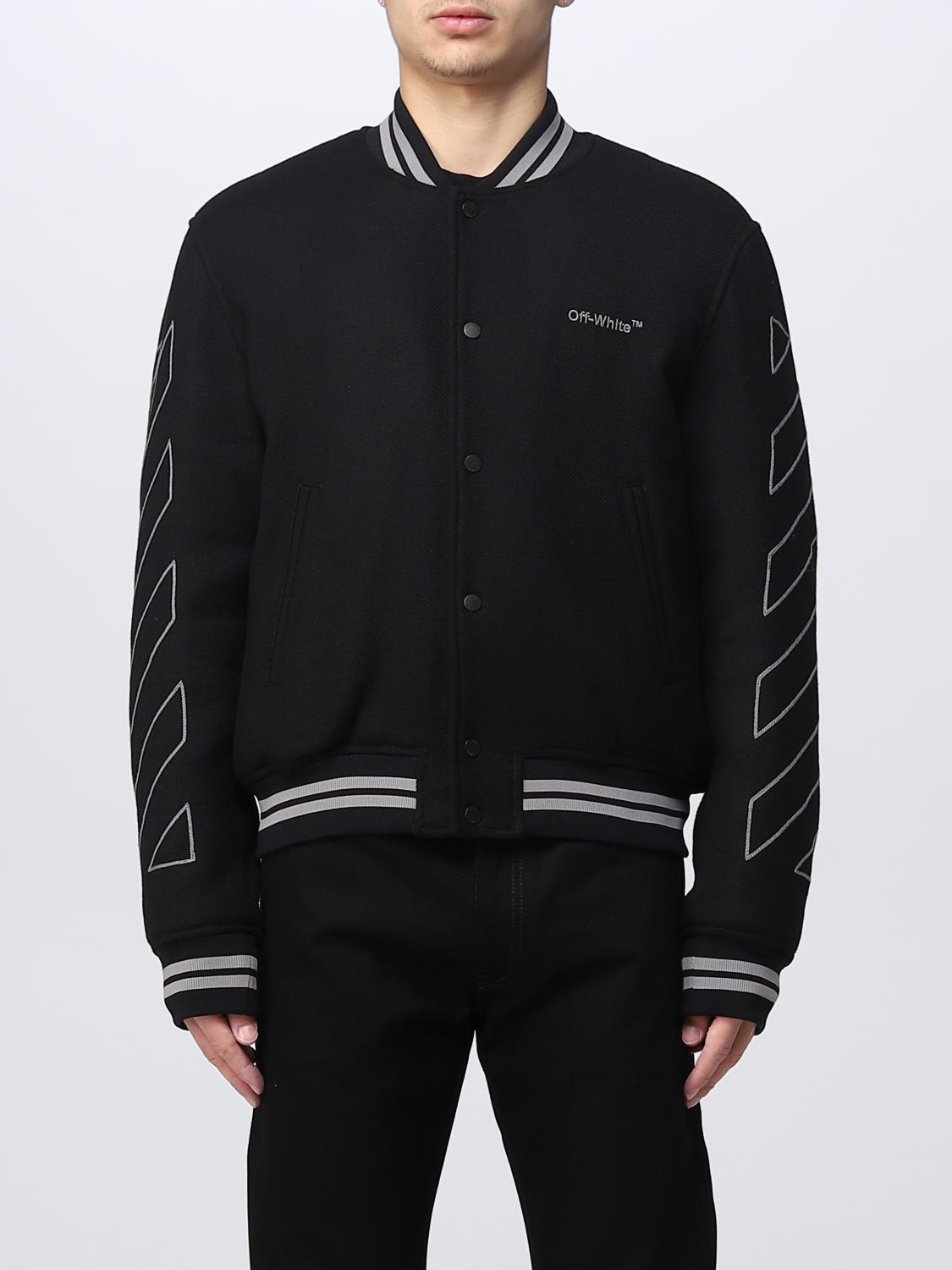 OFF-WHITE: jacket in stretch cotton - Black | Off-White