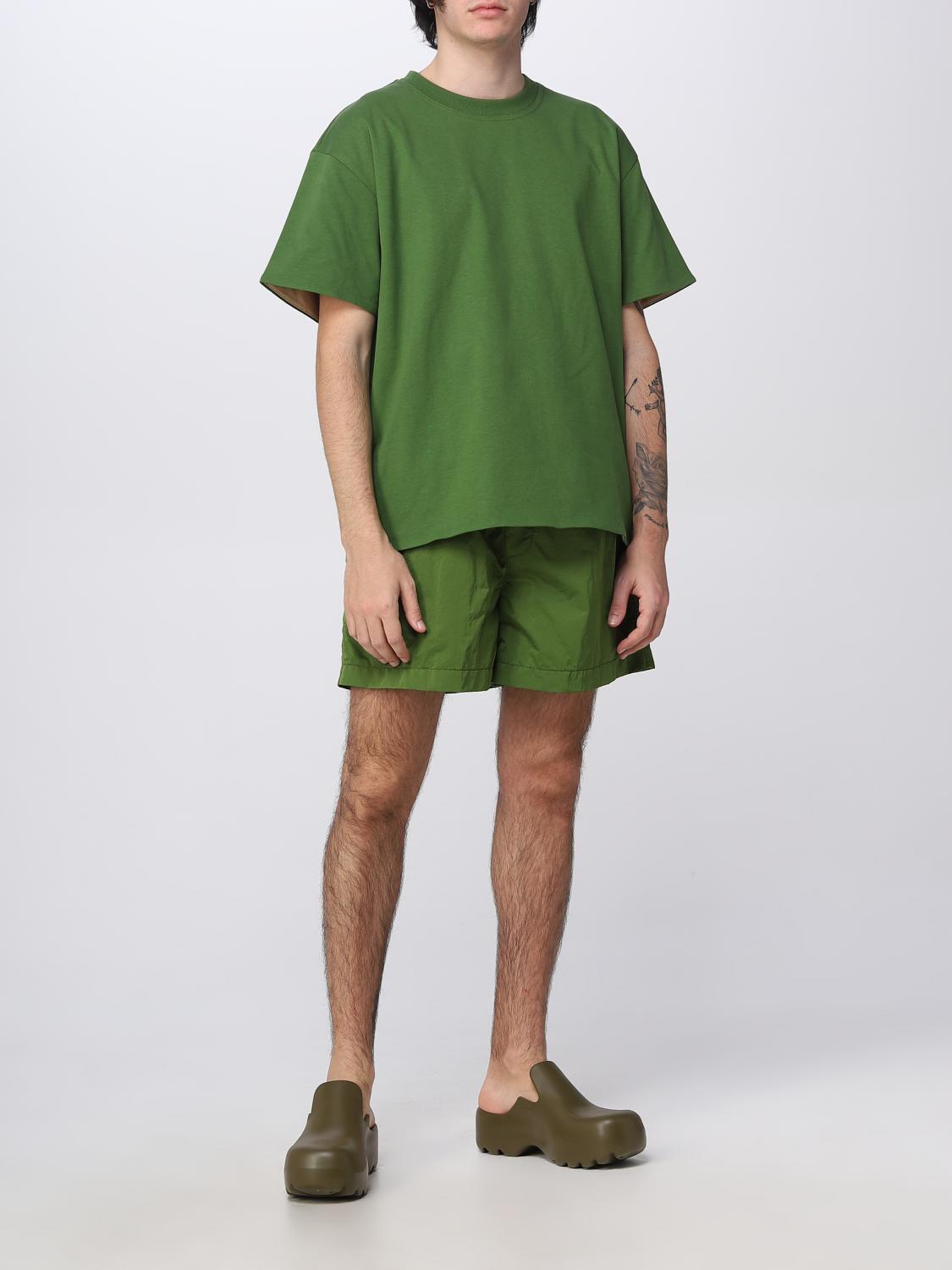 Bottega Veneta nylon shorts - Green | 725806VF4K0 | GIGLIO.COM