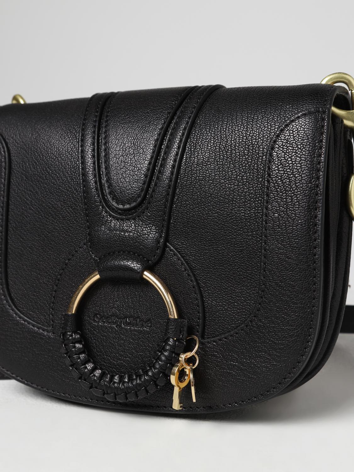 See by Chloé Hana bag in grained leather - Black | CHS17SS896305