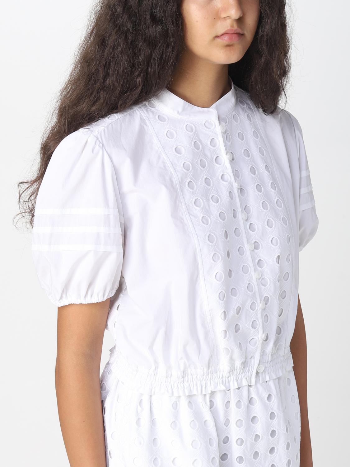 SEE BY CHLOÉ TOP: See by Chloé poplin top, White - Img 5