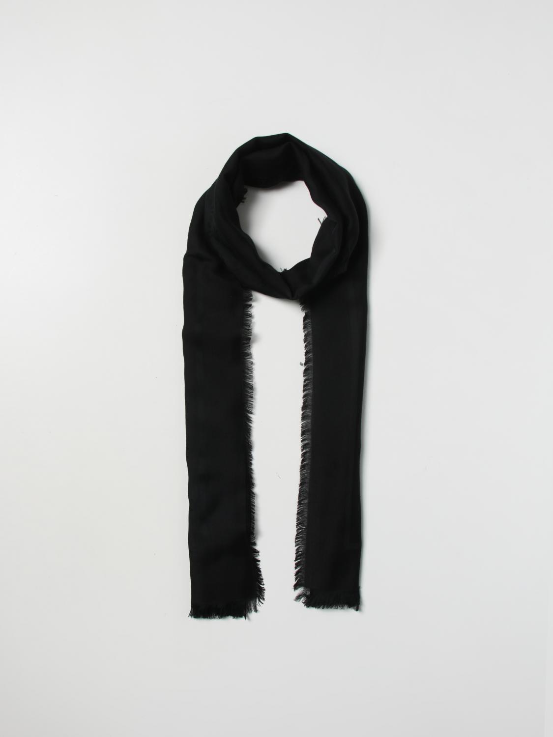 ELISABETTA FRANCHI SCIARPA: Sciarpa Elisabetta Franchi in tessuto con logo jacquard, Nero - Img 2