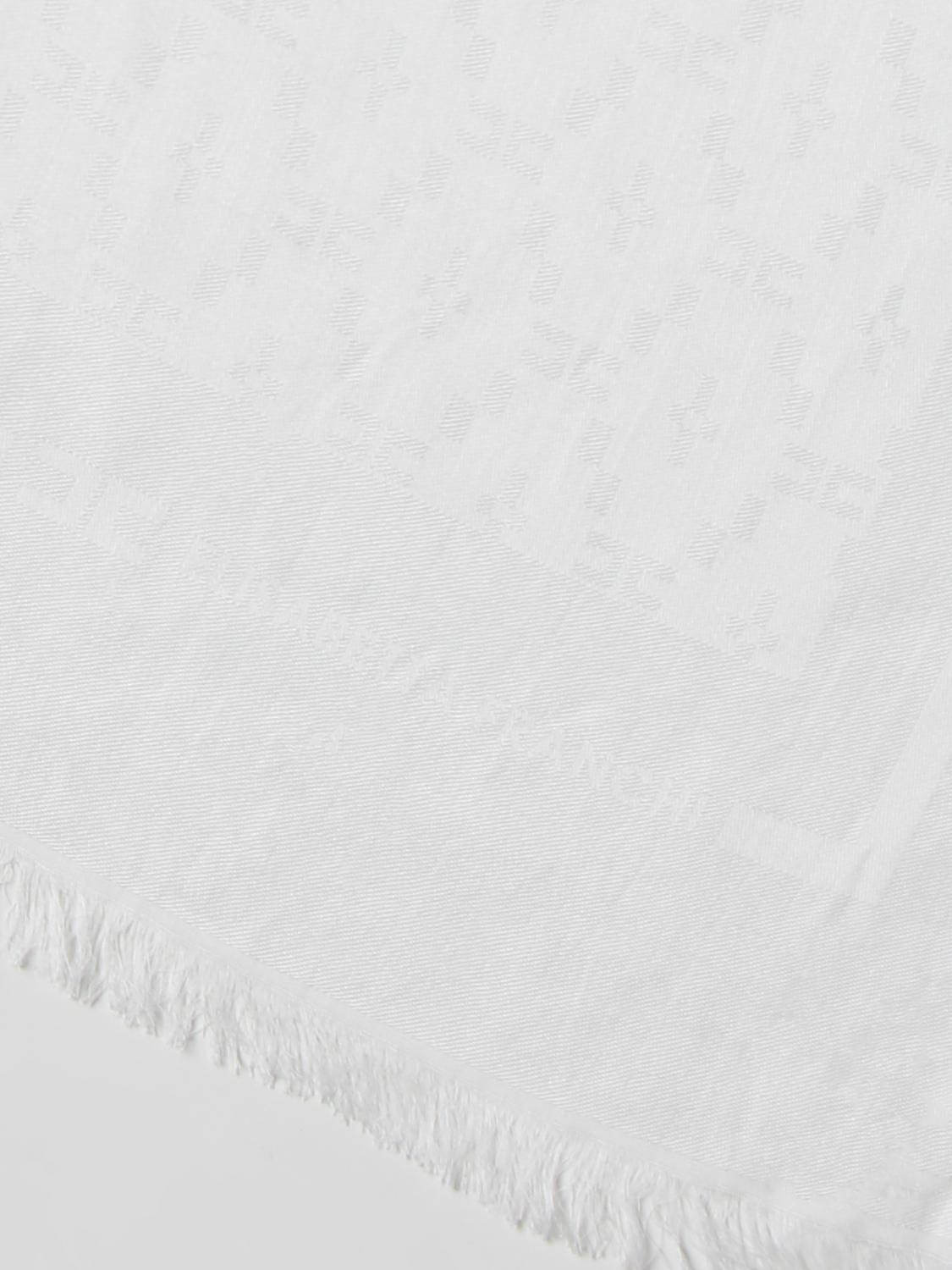 ELISABETTA FRANCHI SCIARPA: Sciarpa Elisabetta Franchi in tessuto con logo jacquard, Avorio - Img 3