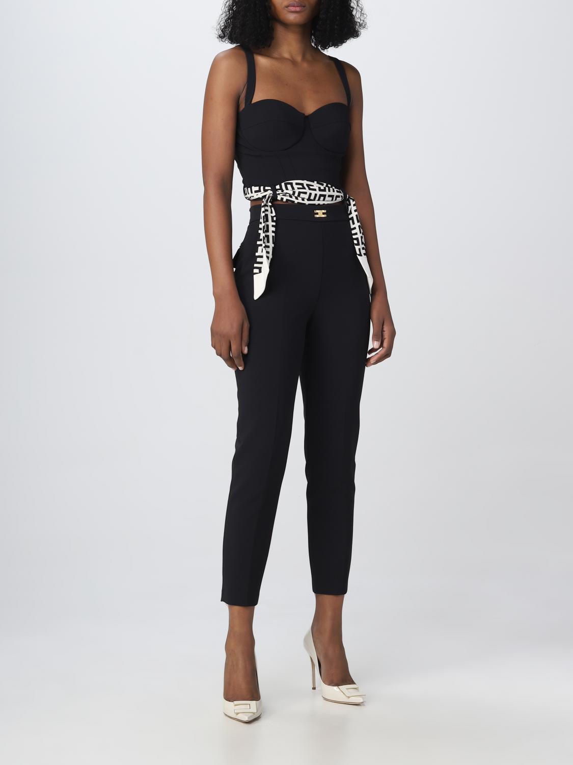 ELISABETTA FRANCHI TOP: Top mujer Elisabetta Franchi, Negro - Img 2