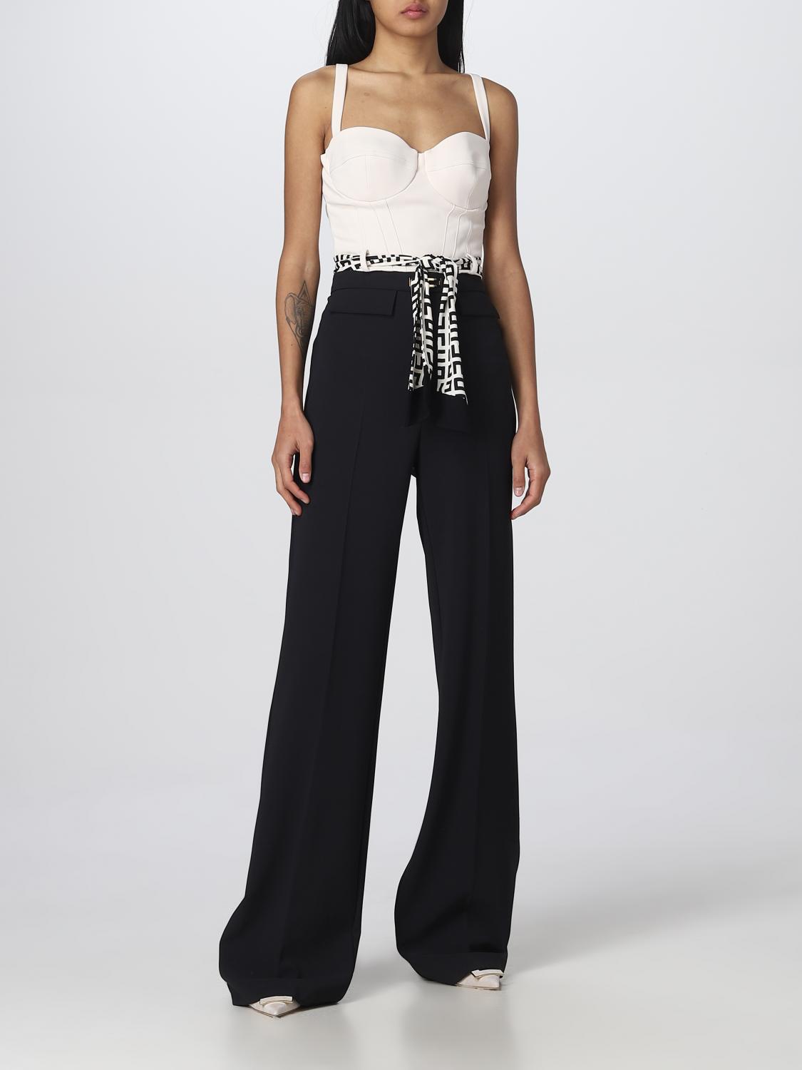 ELISABETTA FRANCHI TOP: Top mujer Elisabetta Franchi, Mantequilla - Img 2