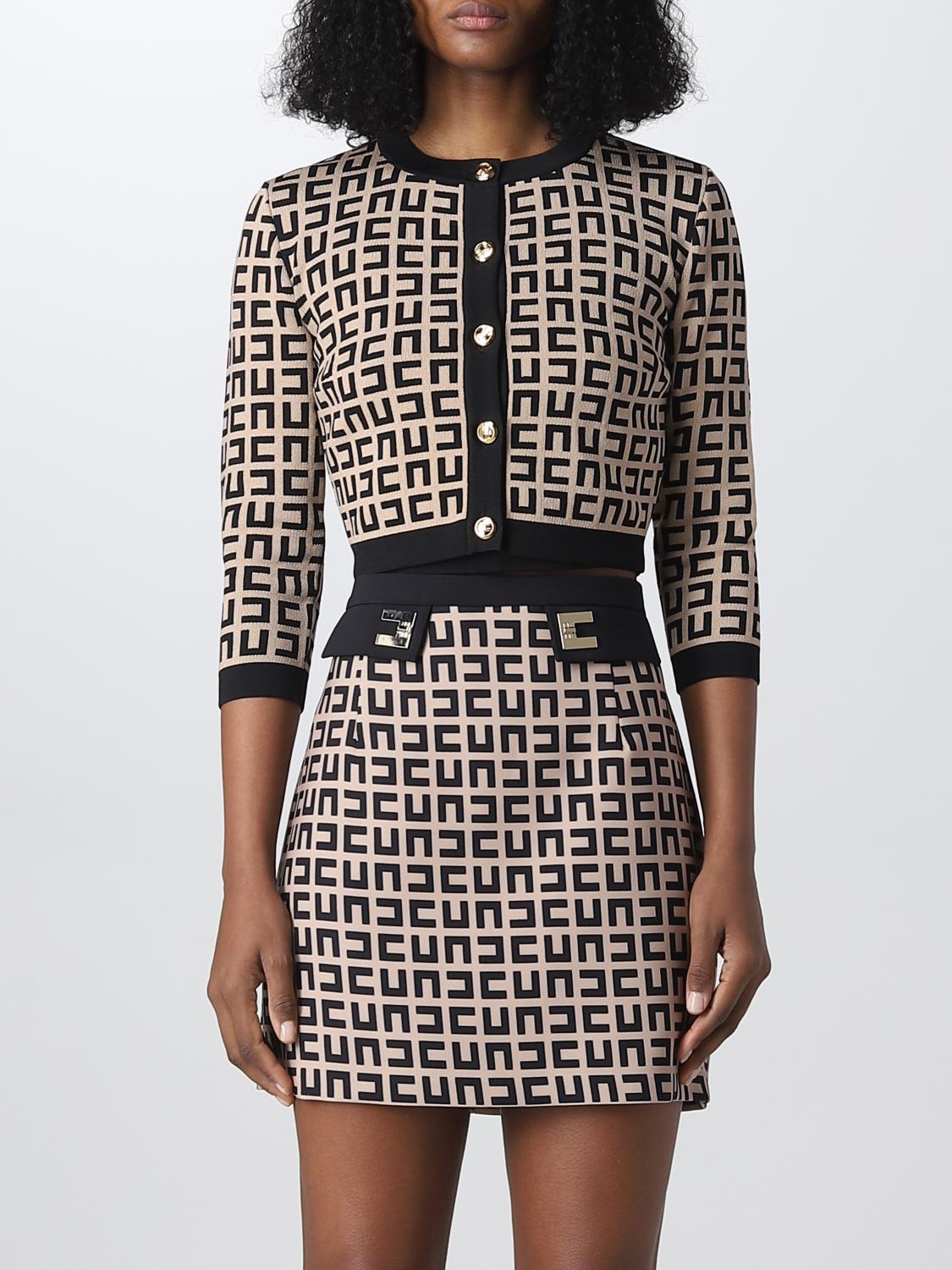 ELISABETTA FRANCHI STRICKJACKE: Pullover damen Elisabetta Franchi, Taubengrau - Img 1