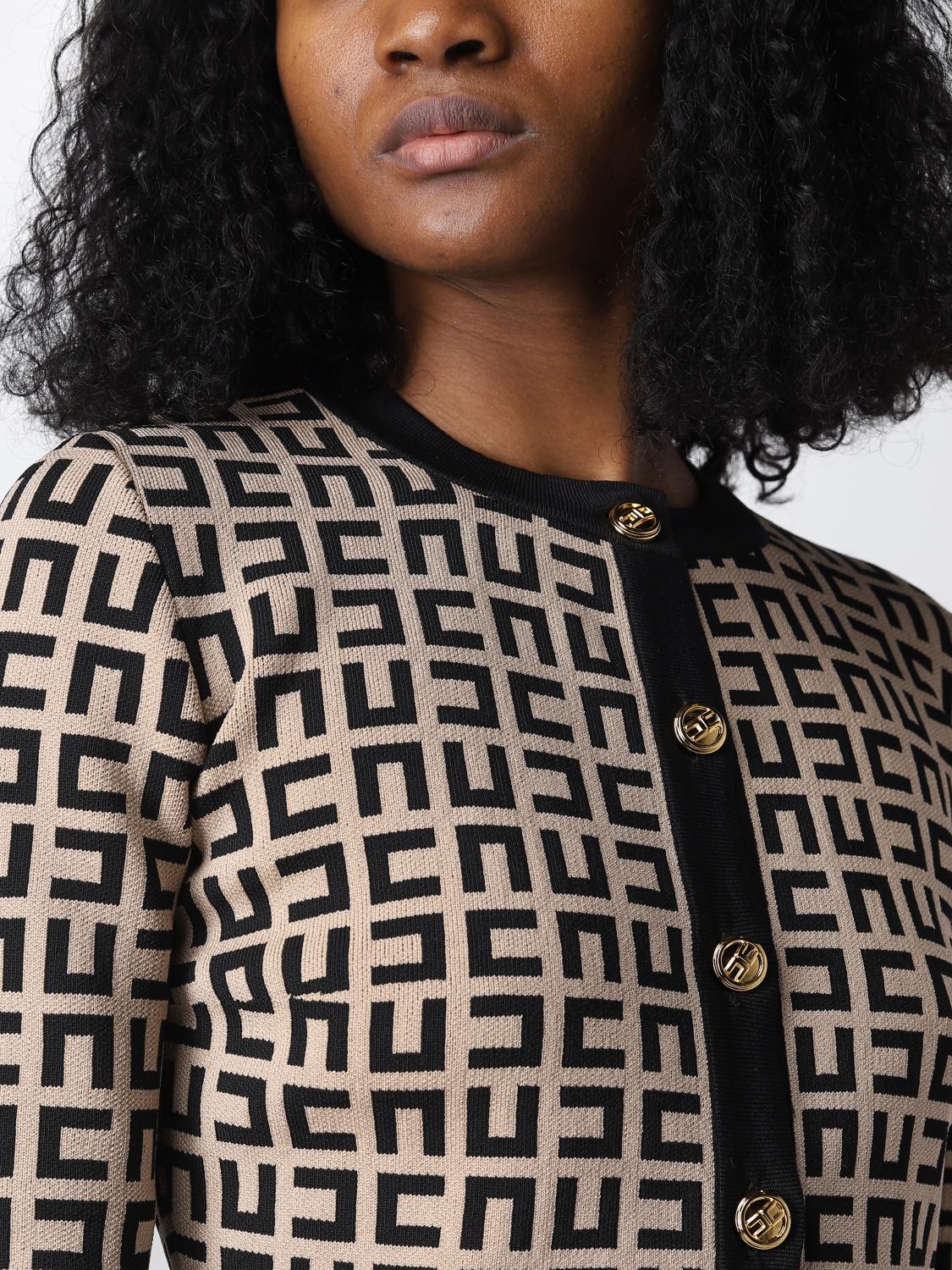 ELISABETTA FRANCHI STRICKJACKE: Pullover damen Elisabetta Franchi, Taubengrau - Img 5