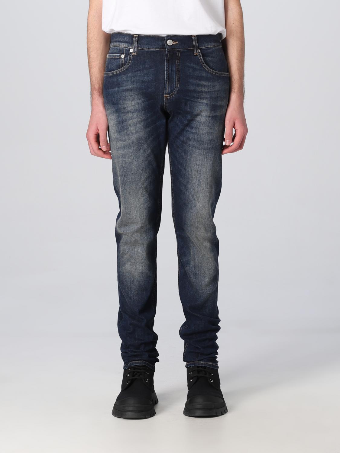 MCQUEEN JEANS: Jeans McQueen in denim, Blue - Img 1